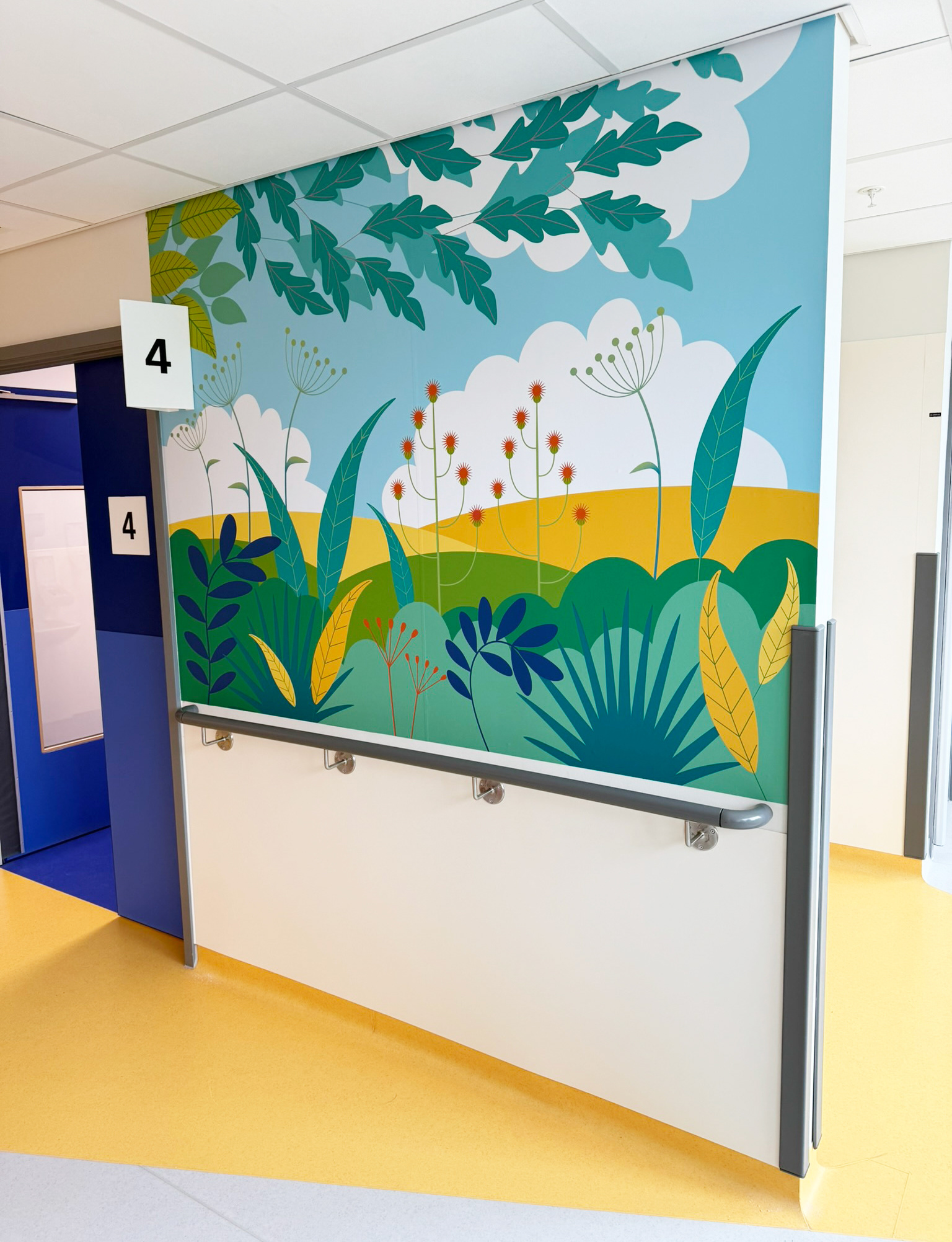 Nature theme at Children's Emergency Dept at MMUH
