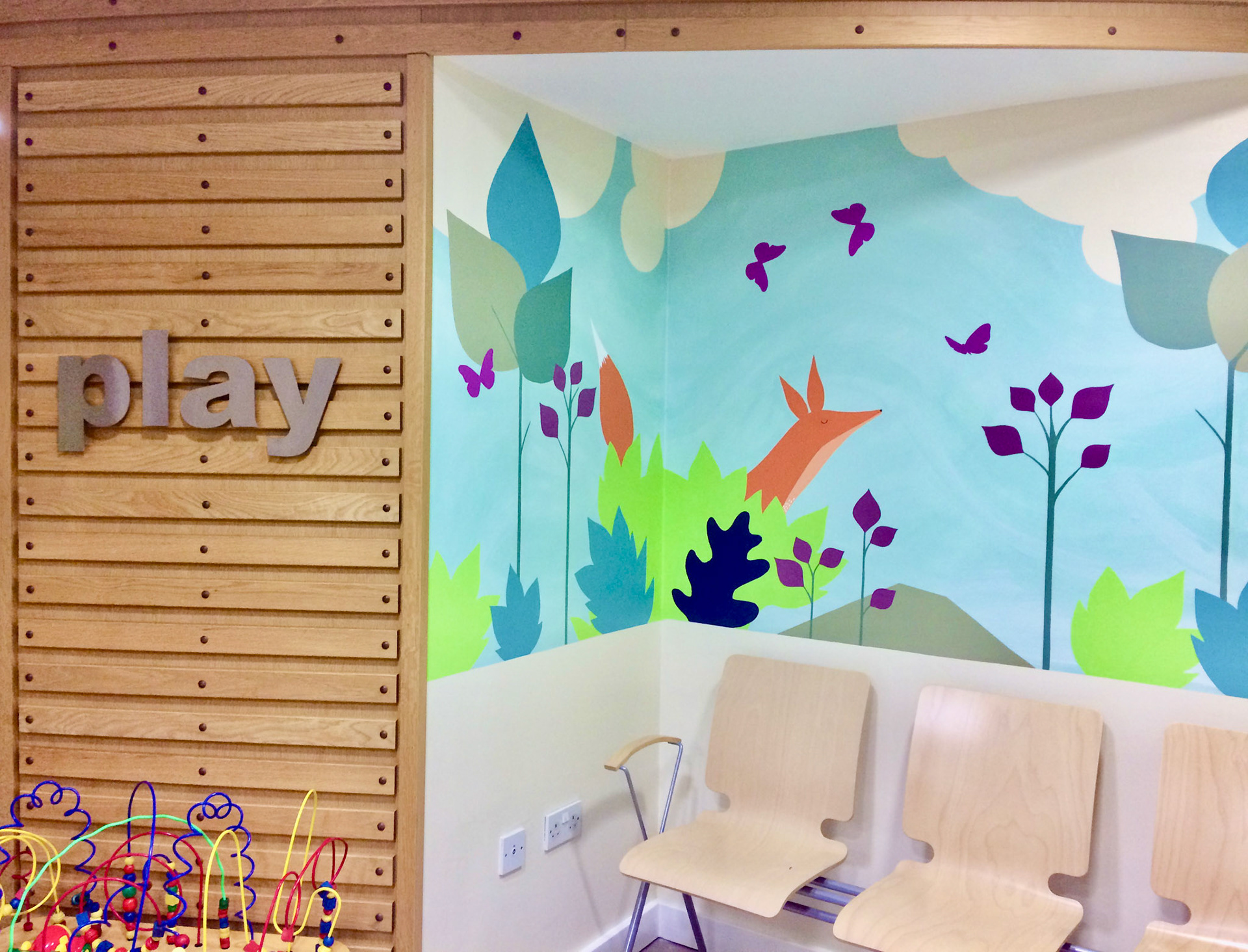 Childrens Waiting Area at Rugby St Cross Hospital