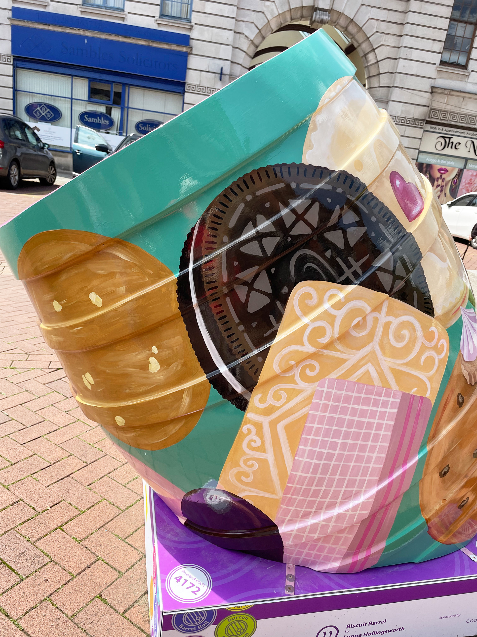 Biscuit Barrel Sculpture for Burton