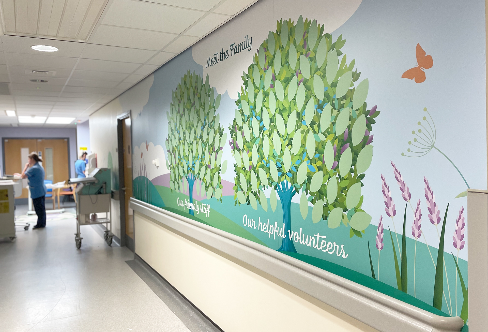 Nightingale Macmillan Cancer Unit Staff and Volunteer Wall