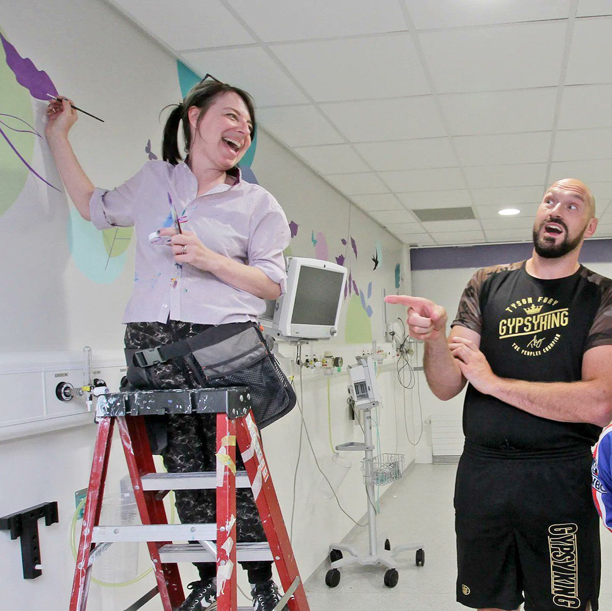 Lynne with Tyson Fury