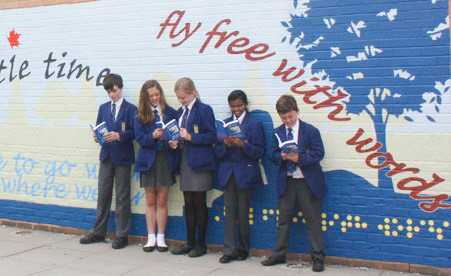 External Wall Mural St Benedict's School, Derby