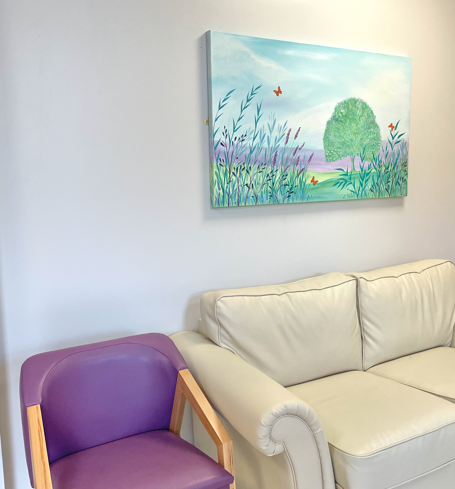 Painted canvas
