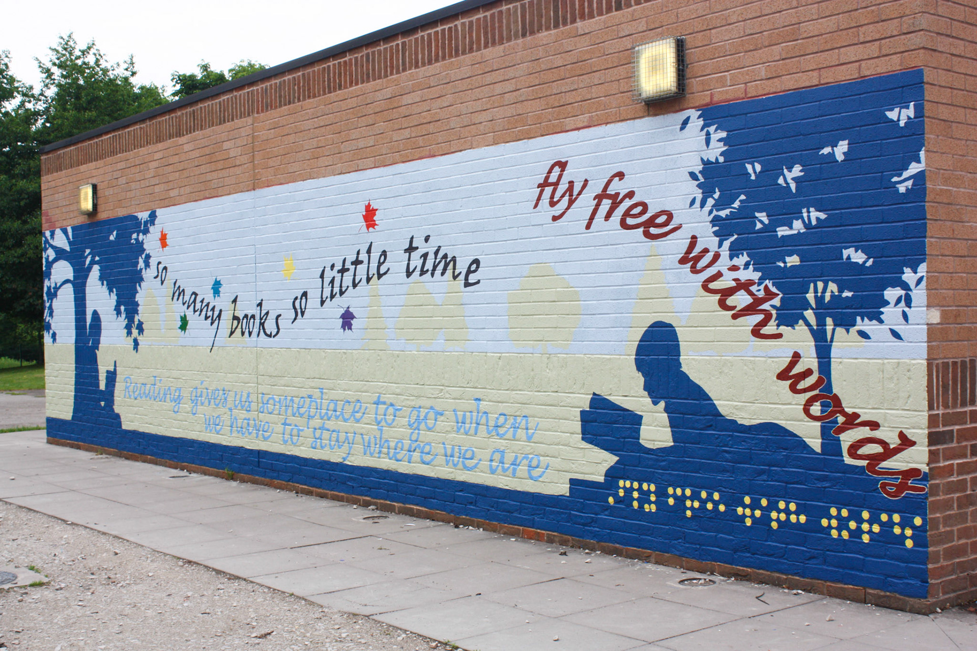 External Wall Mural St Benedict's School, Derby