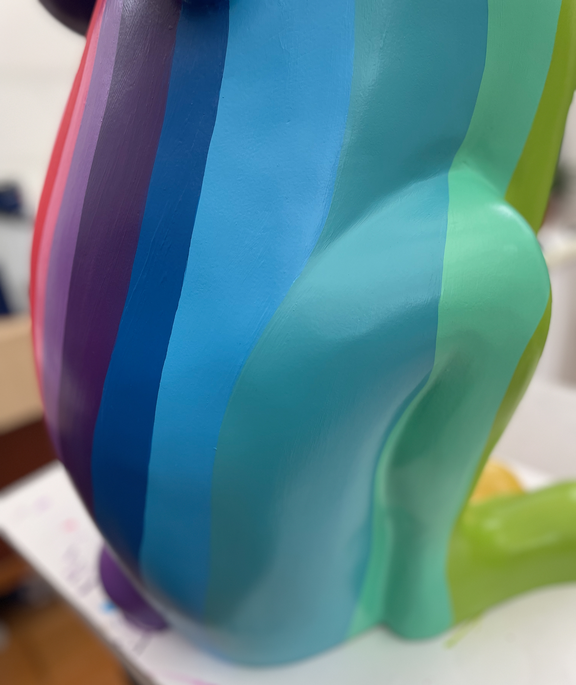 detail of Hare sculpture for Suffolk