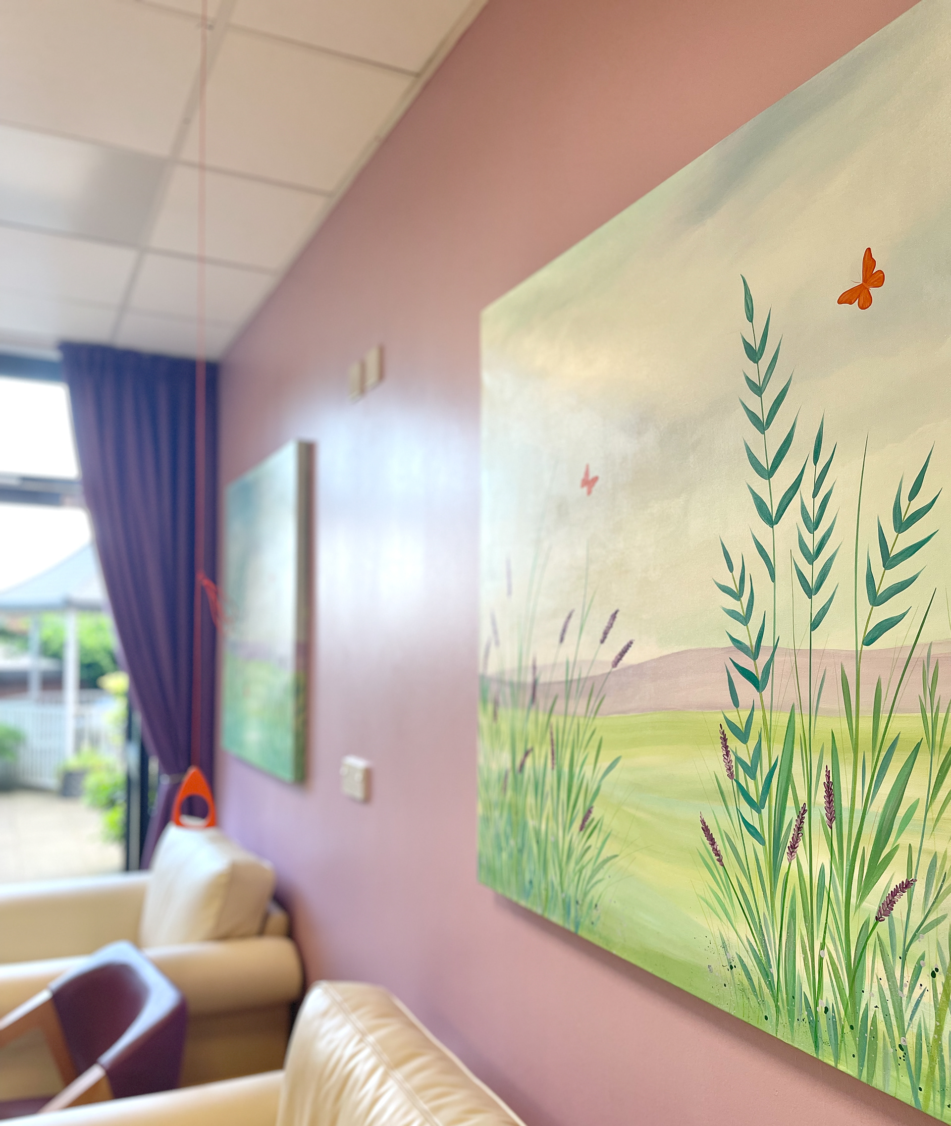 Painted canvas