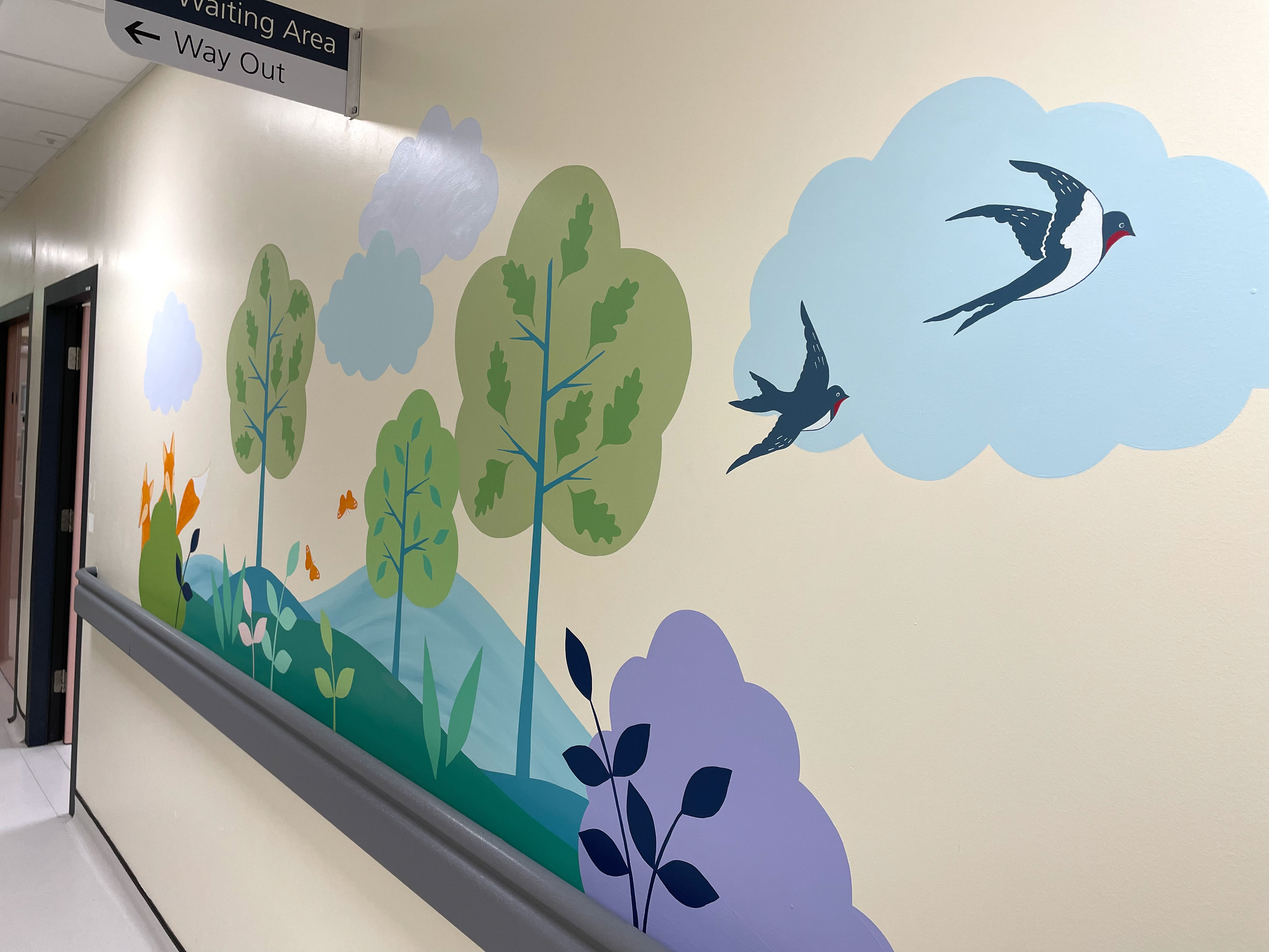 Mural in Childrens Outpatients Queen's Hospital Burton