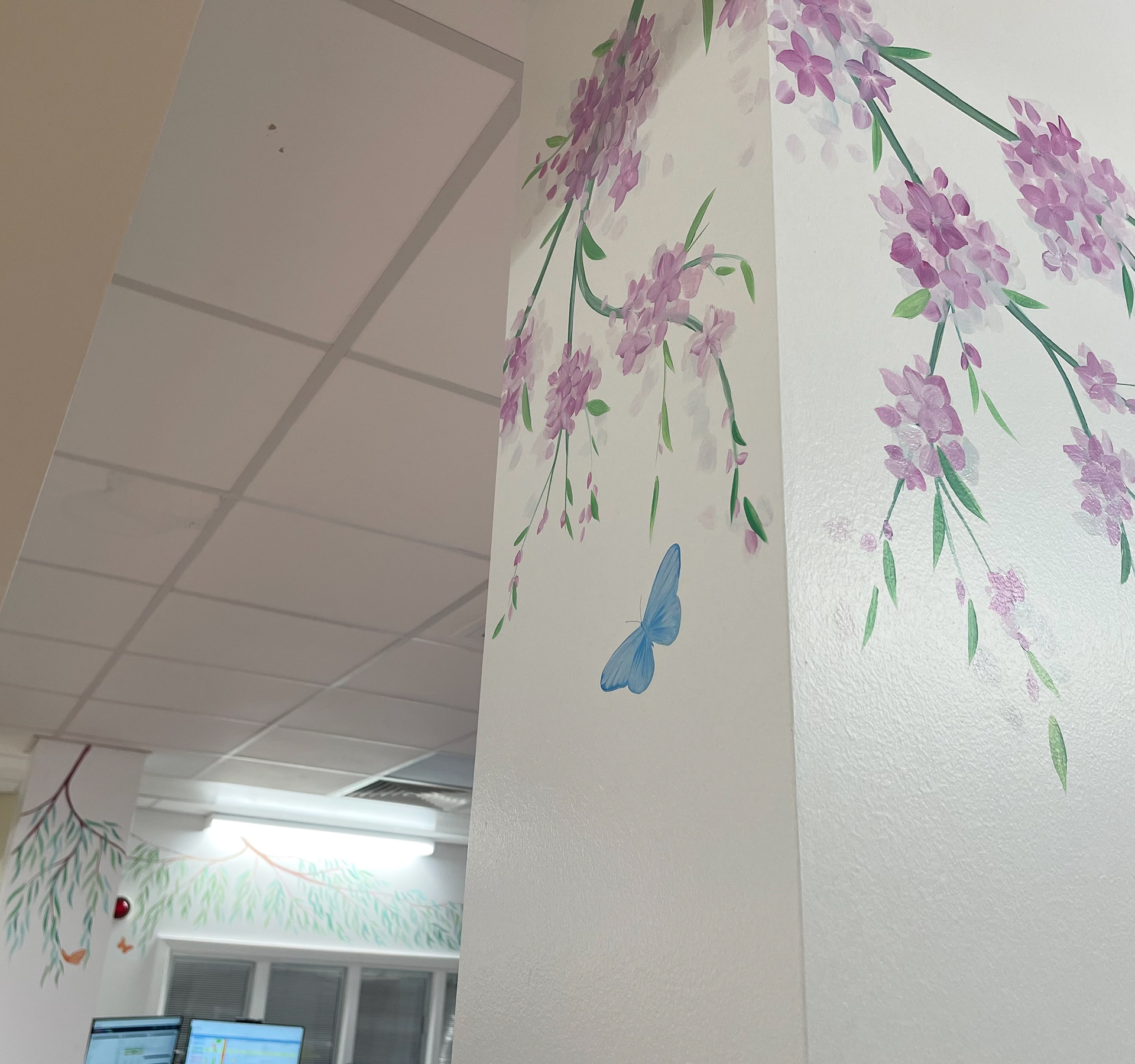 Pillars in Nurses Station 