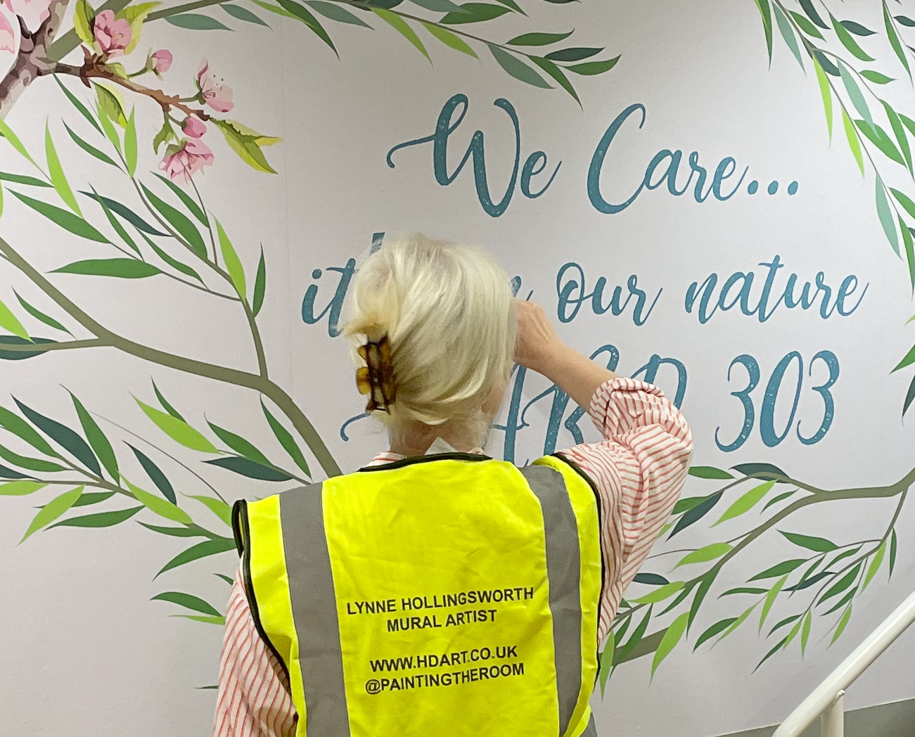 Creating the welcome wall