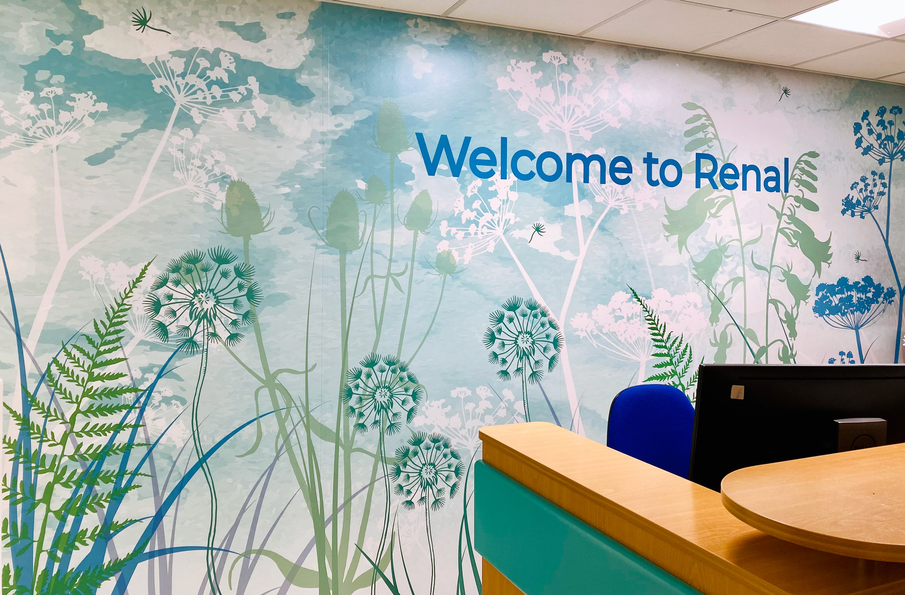 Reception at Renal Department UCHW