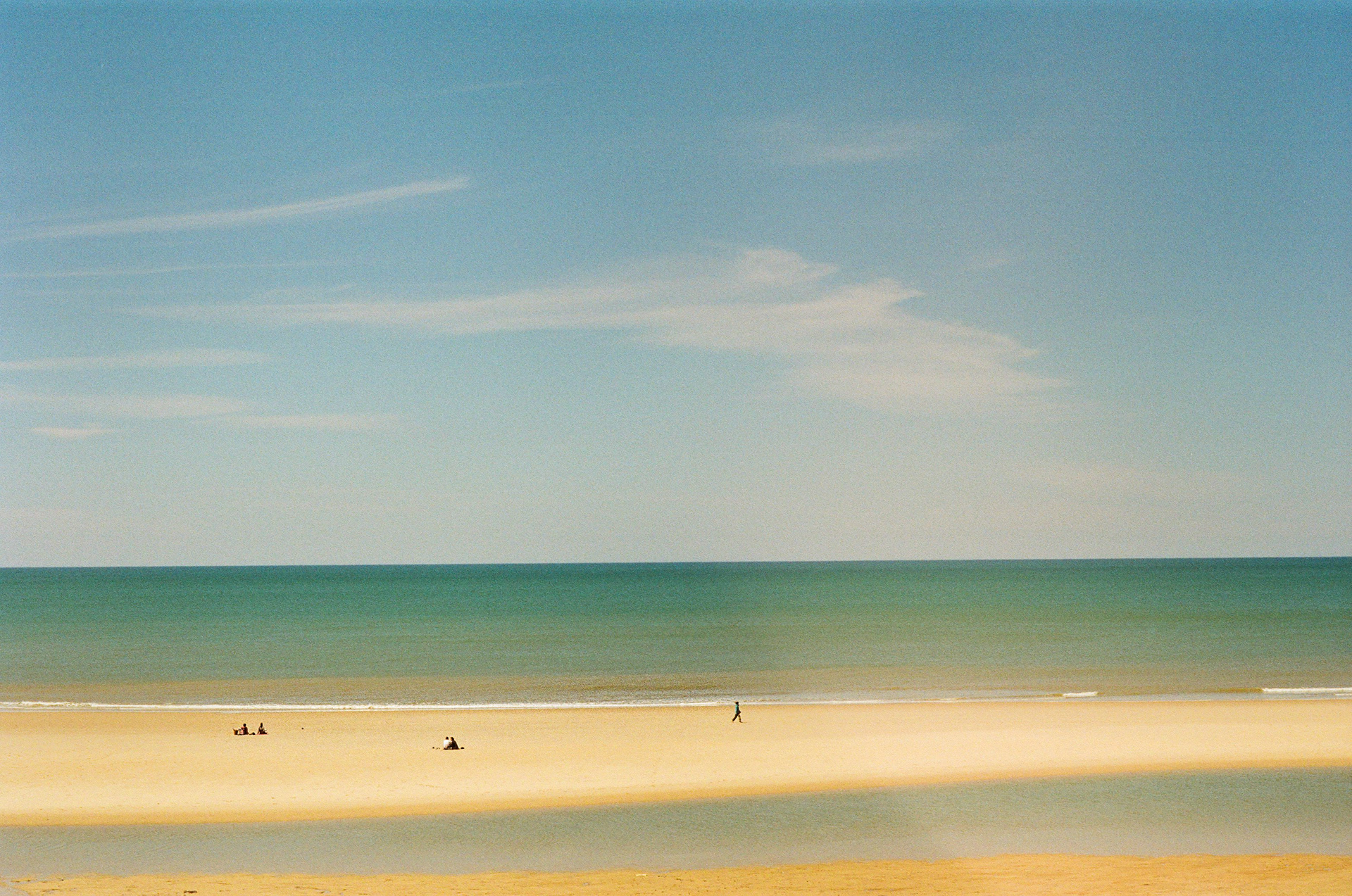 Painting by the sea