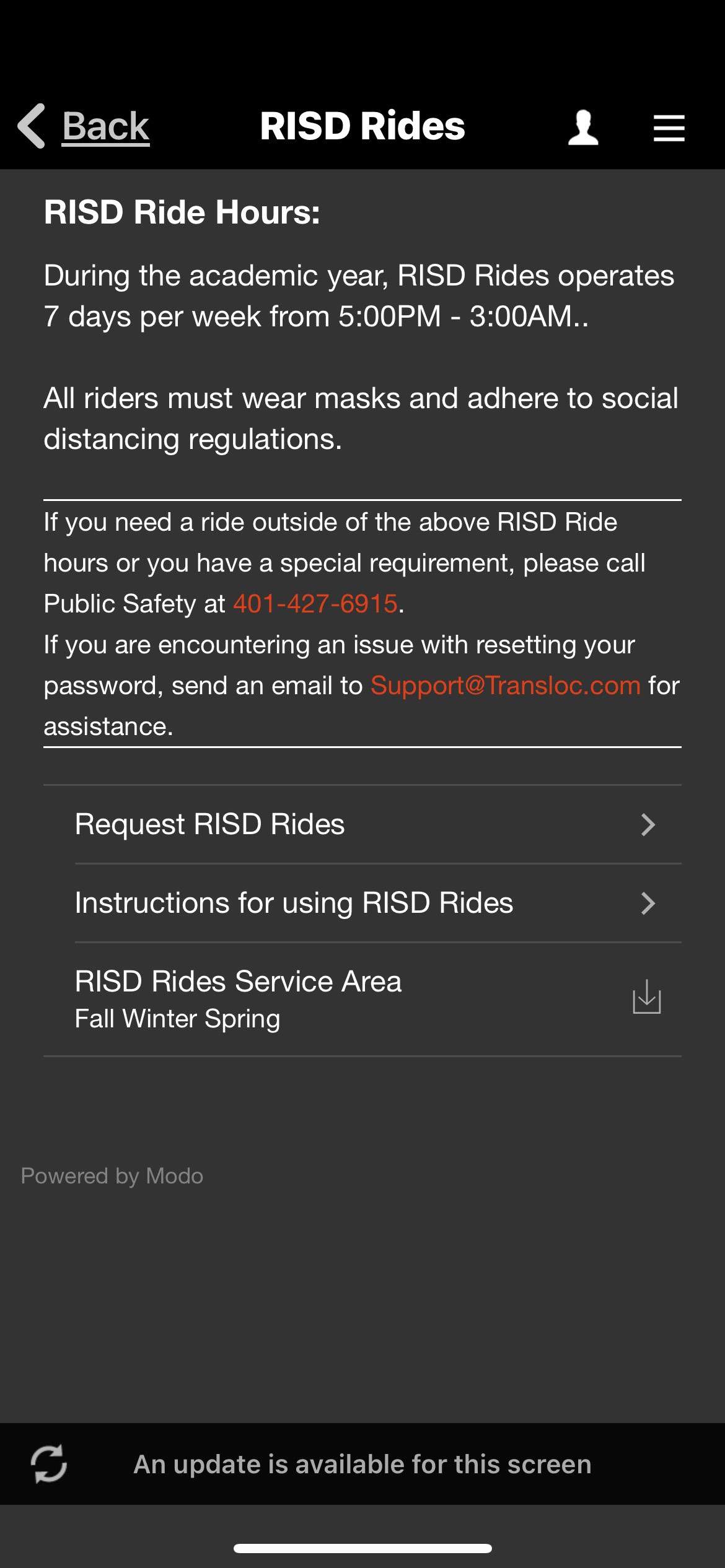 RISD RIdes - Home
