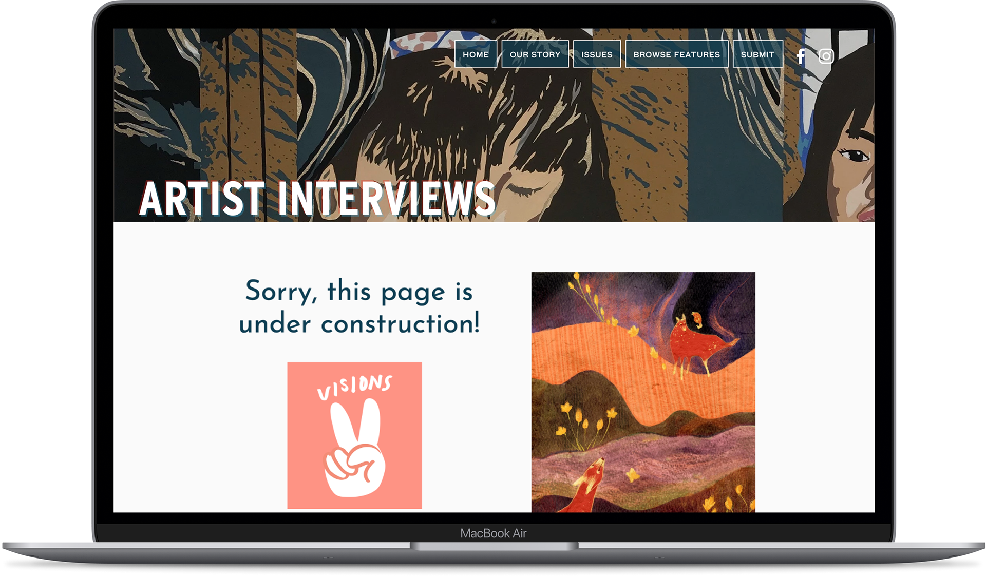 Artist Interviews Page