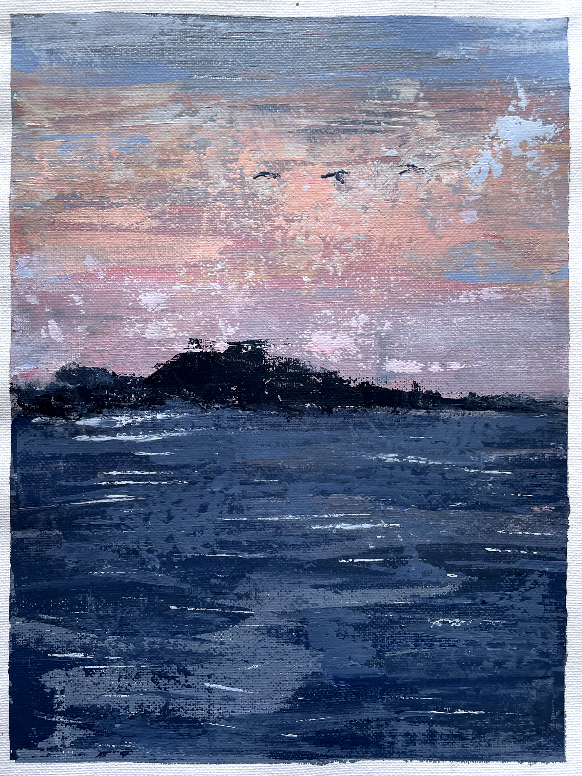 Acadia Sunset - Acrylic Paint