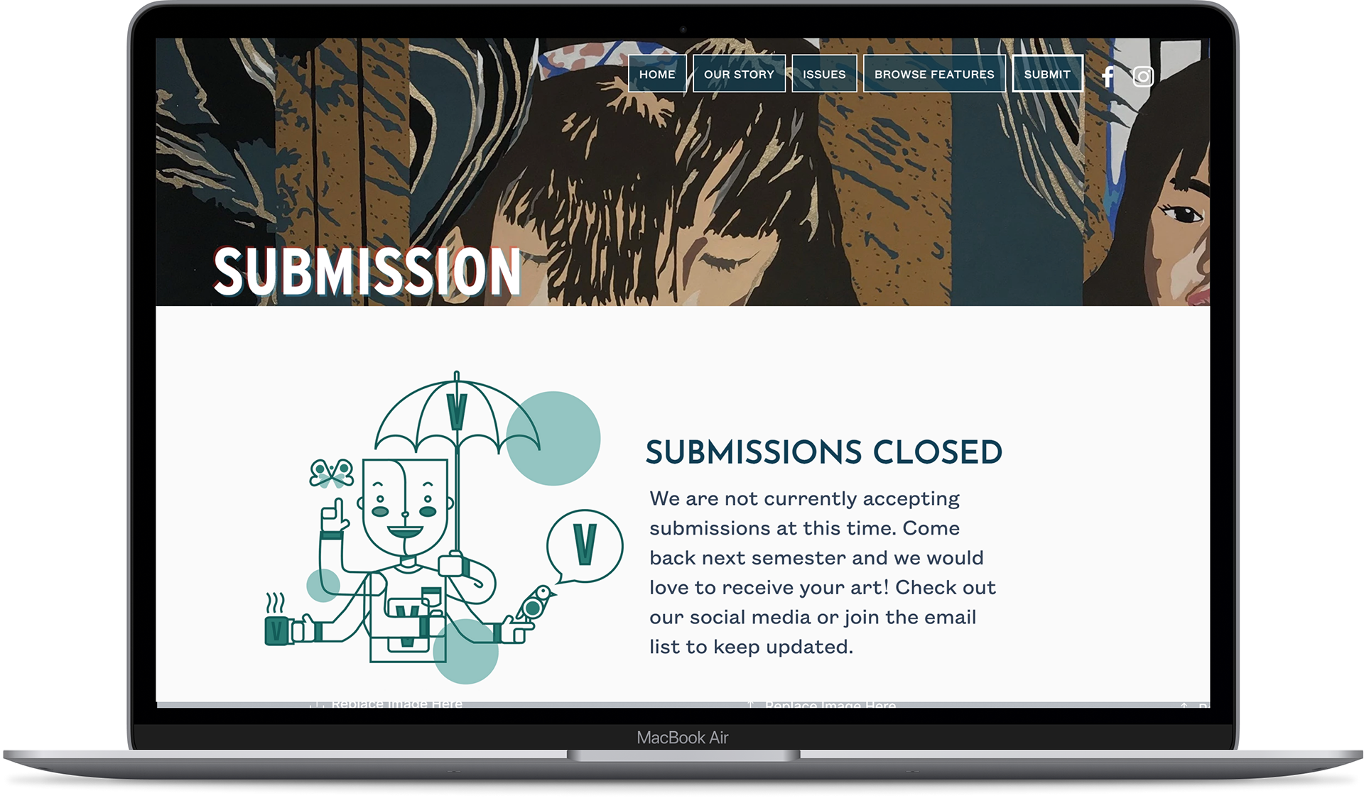 Submissions Page
