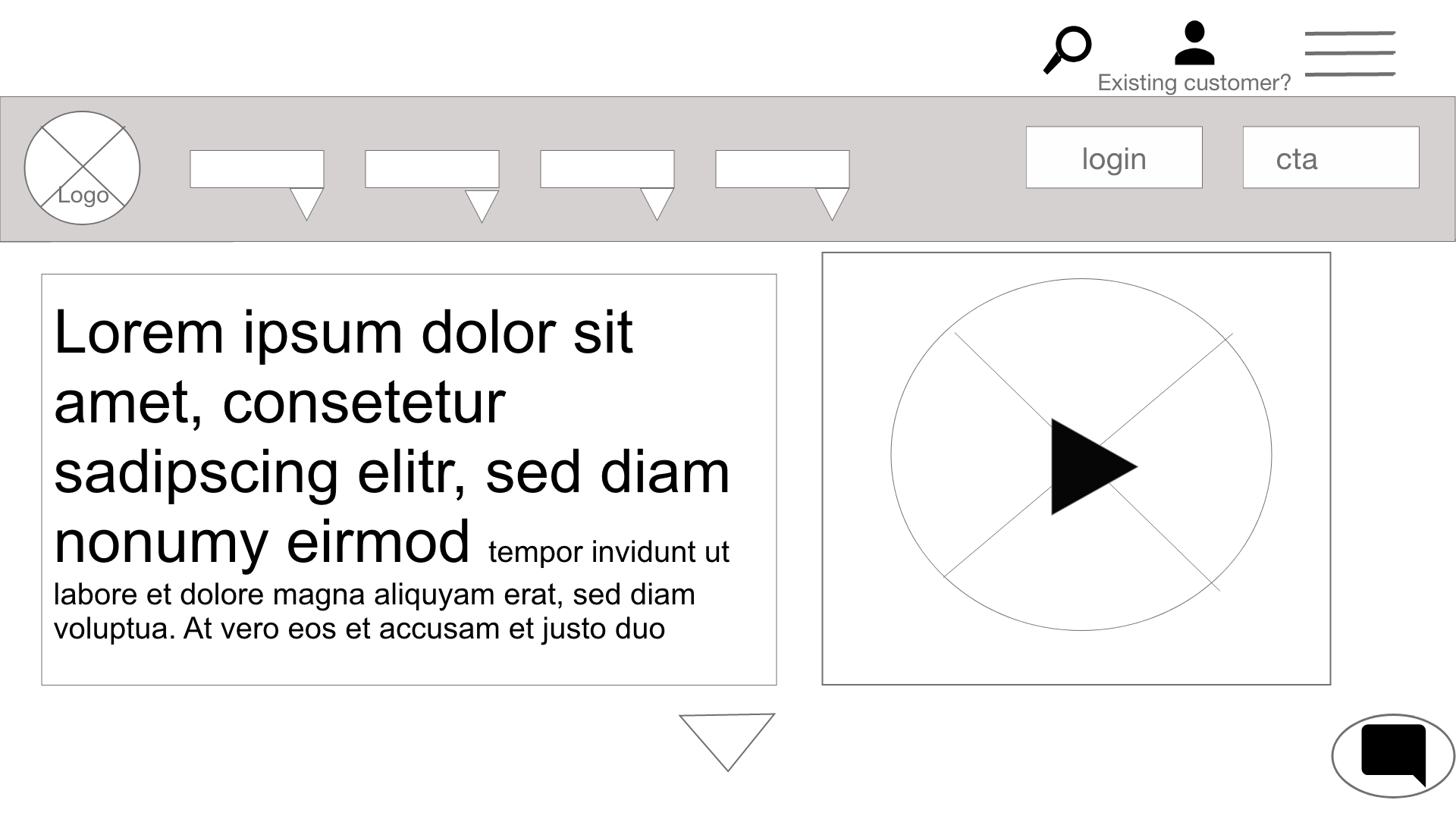 STEP 3: Wireframe option 1