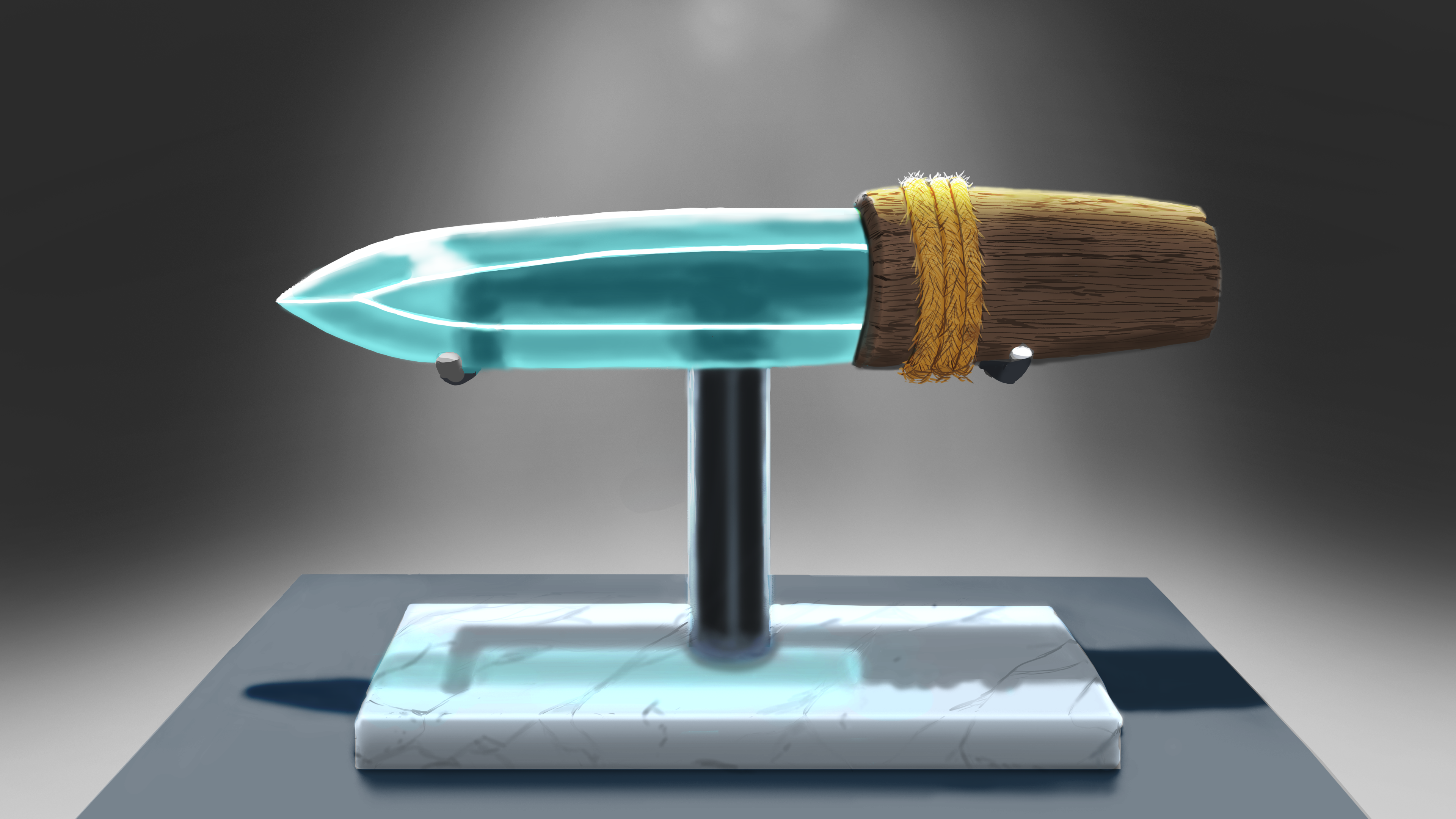 After another round of feedback, I pushed even further into creating realistic contrasts and the properties of glass, wood, metal, and stone
