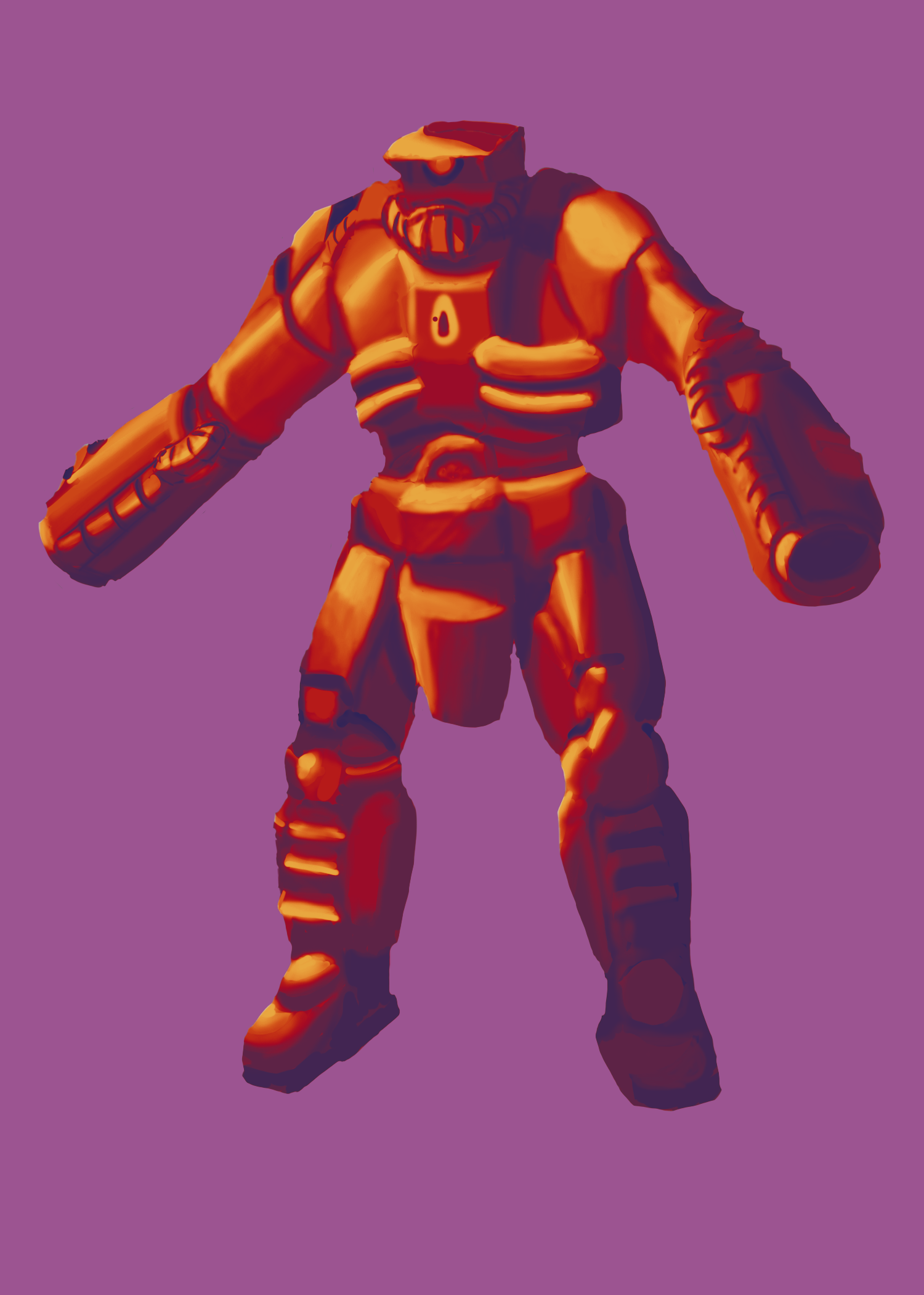 First time using a gradient map with a warm paletter