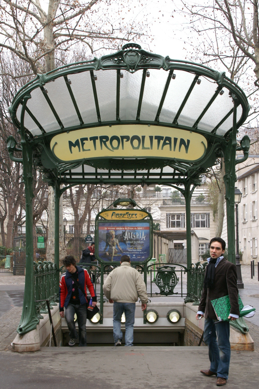 Metro Station Entrance (With Parisian Who is So. Done. With. Tourists, Paris