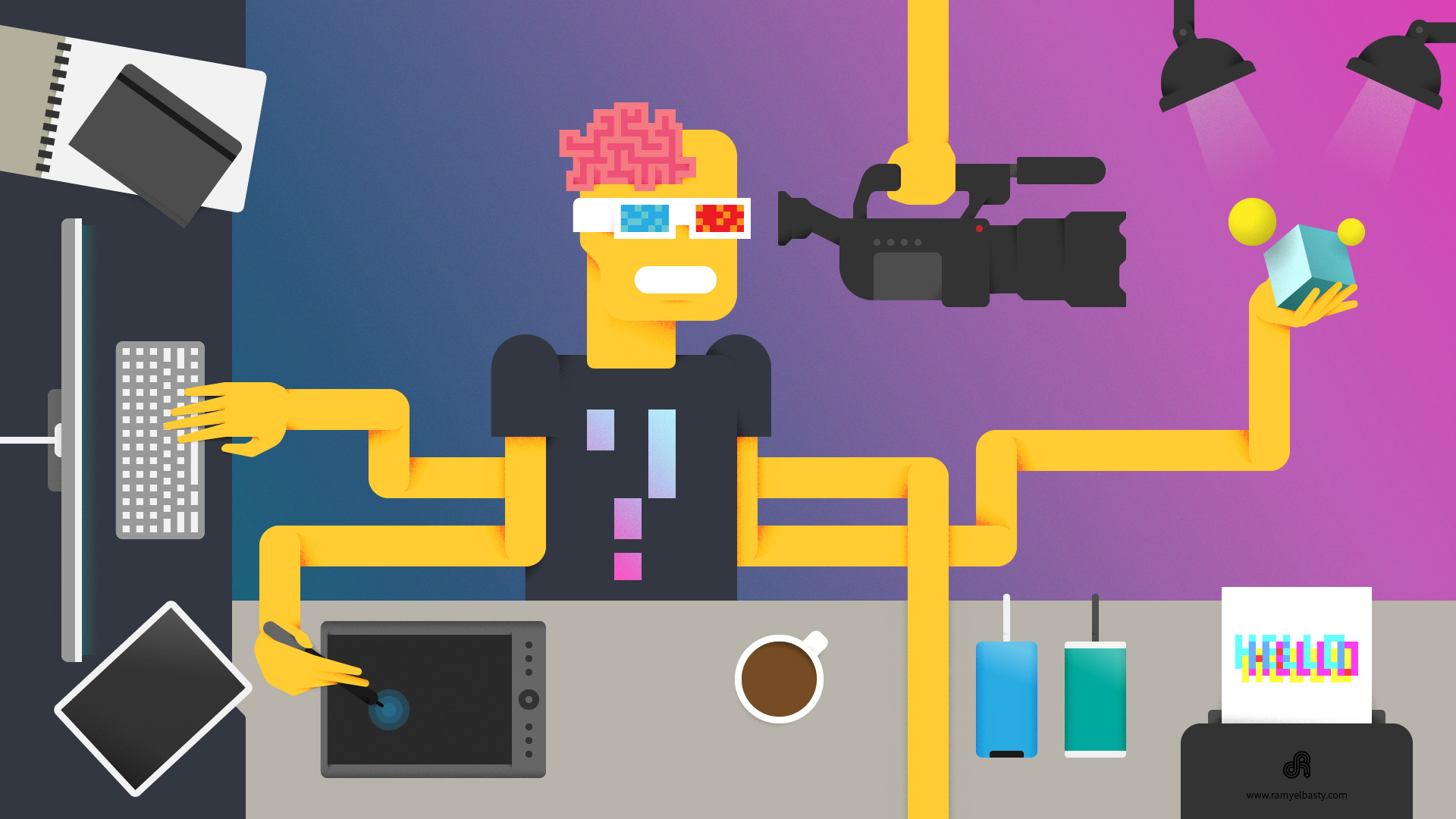 The Identity Riddle - Original illustration by Ramy Elbasty