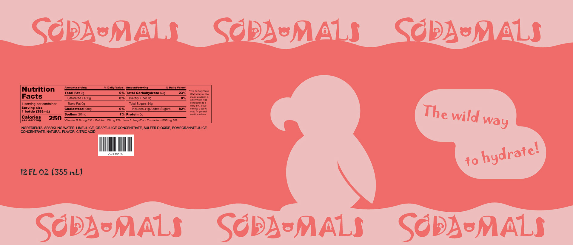 Parrot Bottle Label