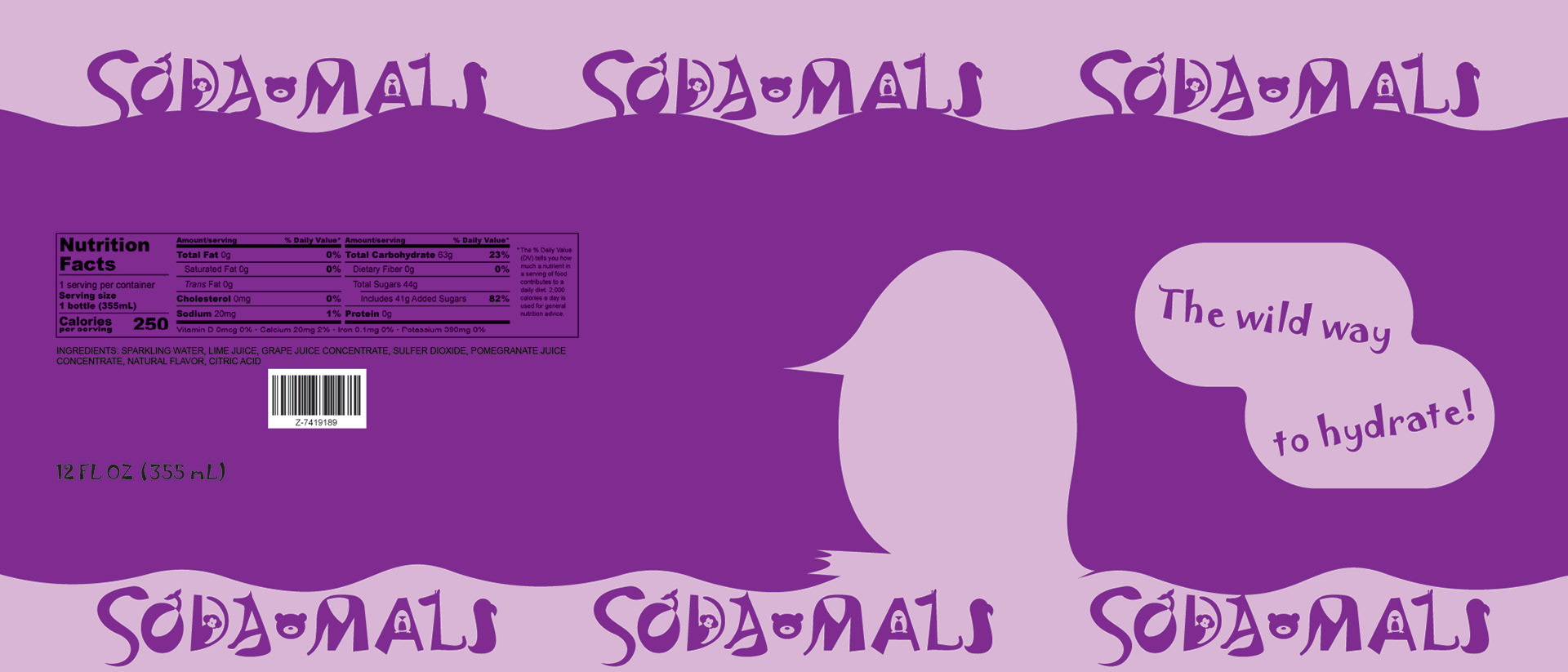 Penguin Bottle Label