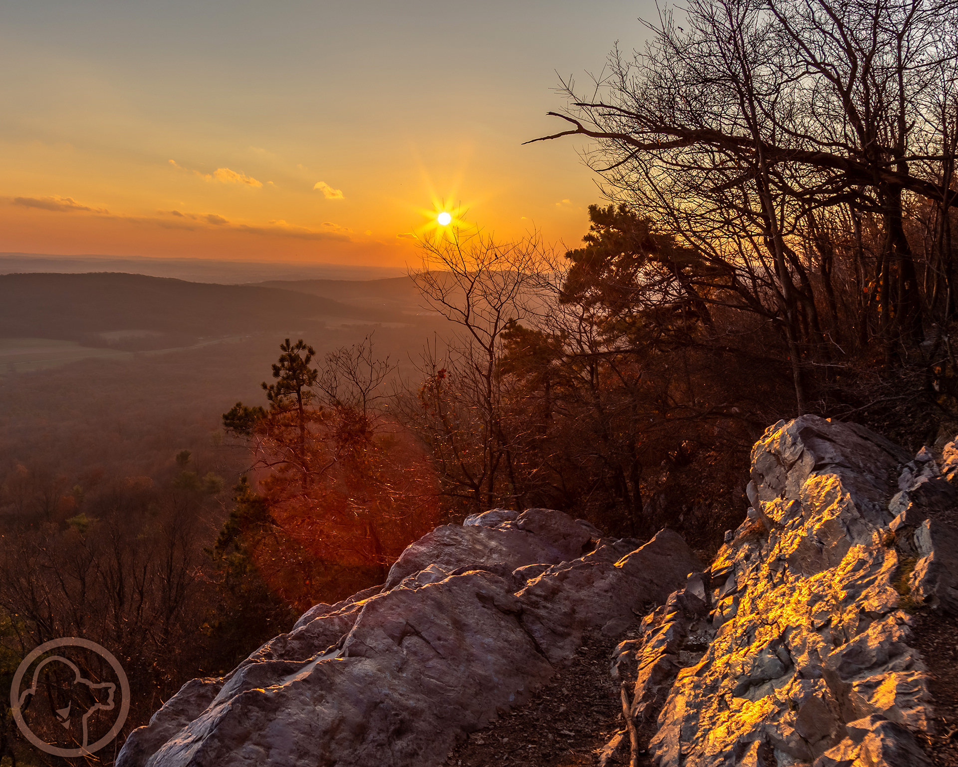 Sunset over the Lebanon Valley