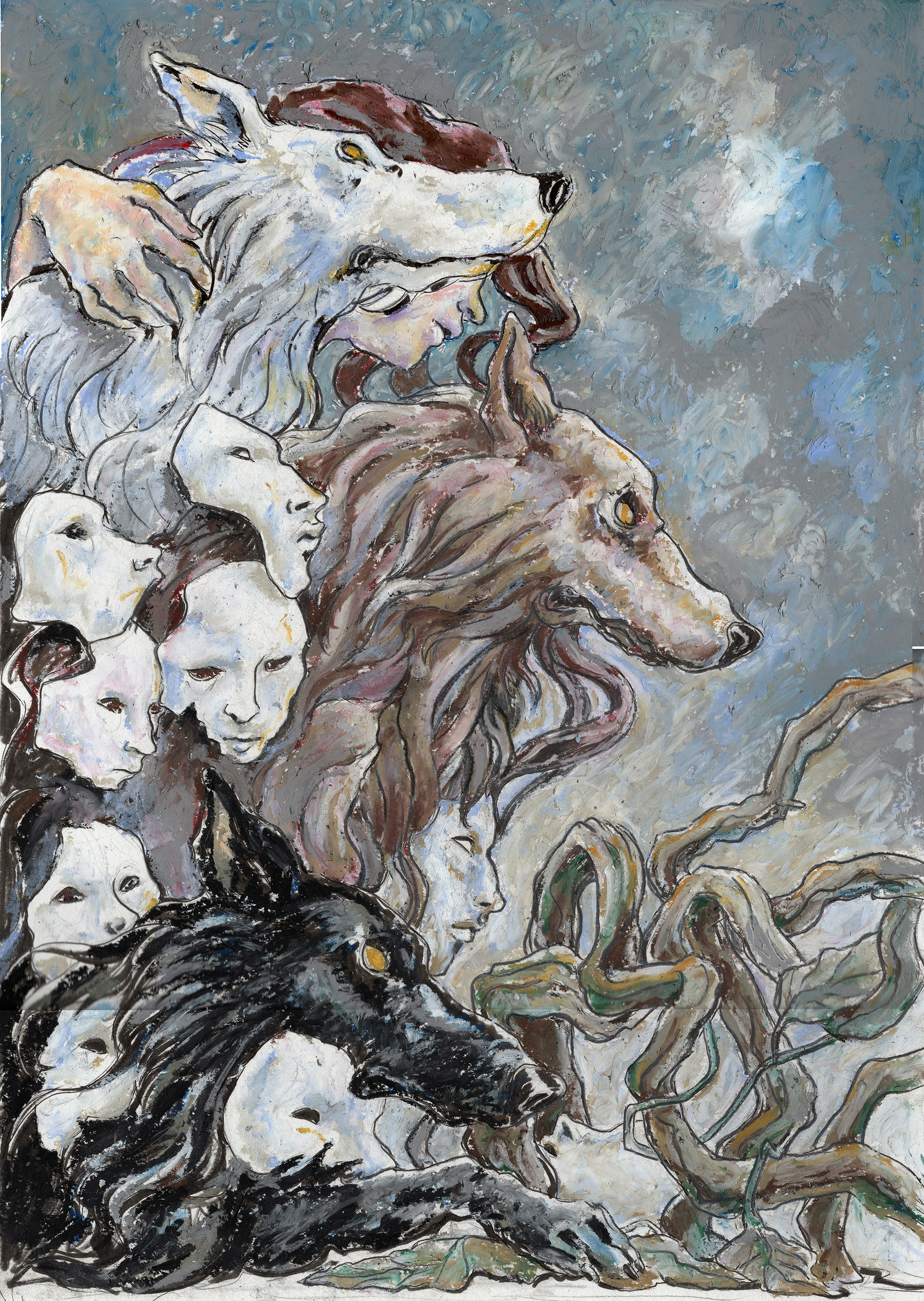 Anima mundi - 42x29,7 (pastelli a olio)