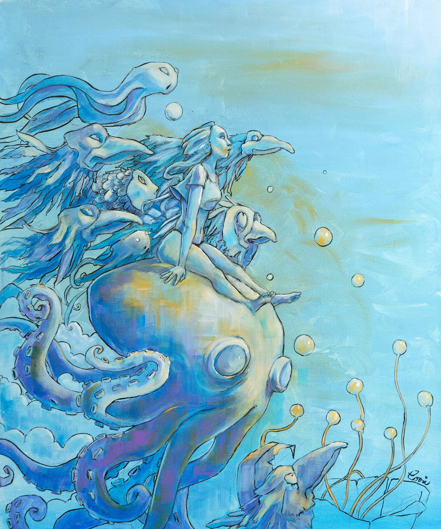 Attesa - 50x60 (acrilico su cartone telato)