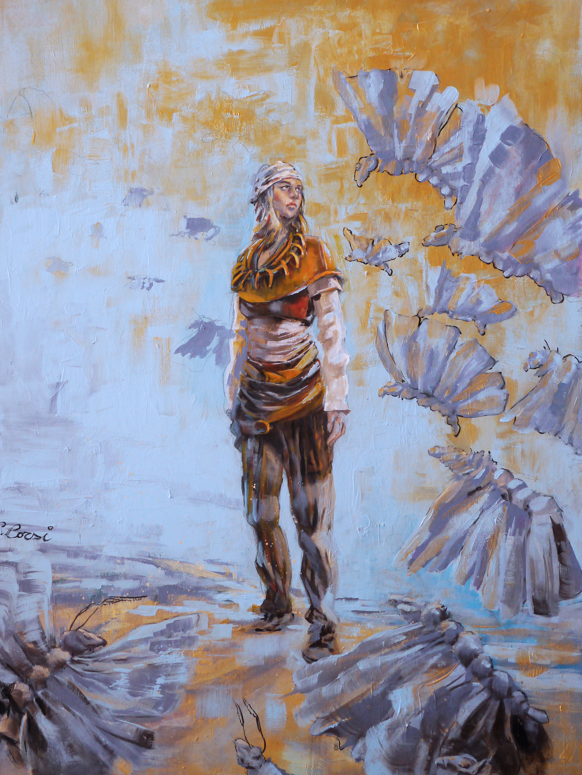 Tempesta di sabbia - 70x100 (acrilico su tavola)