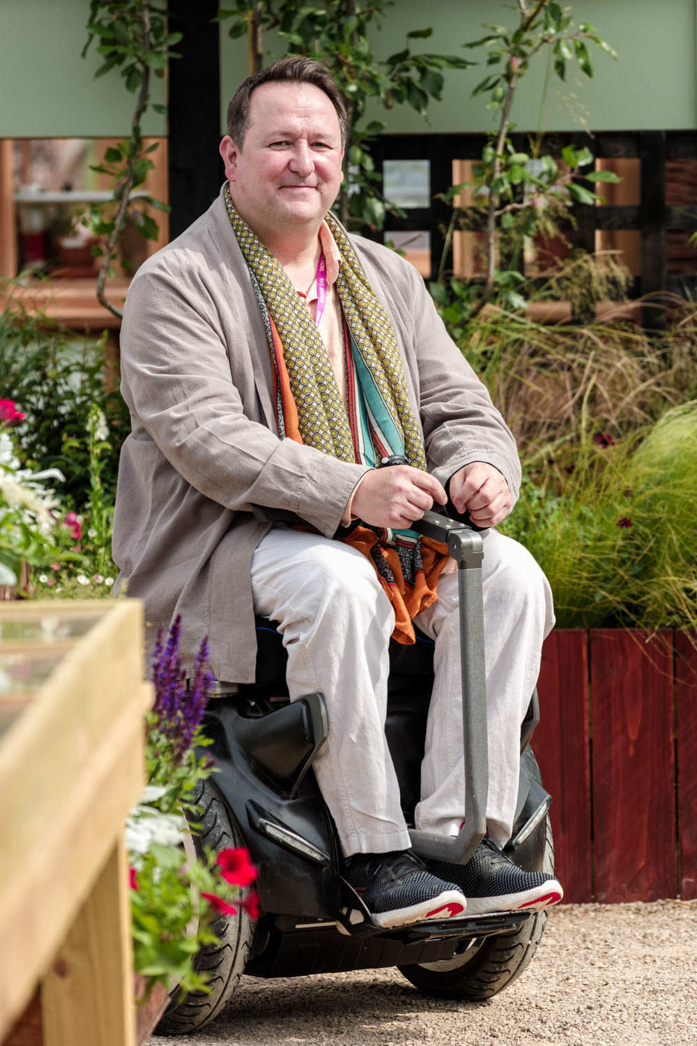 Mark Lane at the RHS & BBC Morning Live Budget-Friendly Garden.