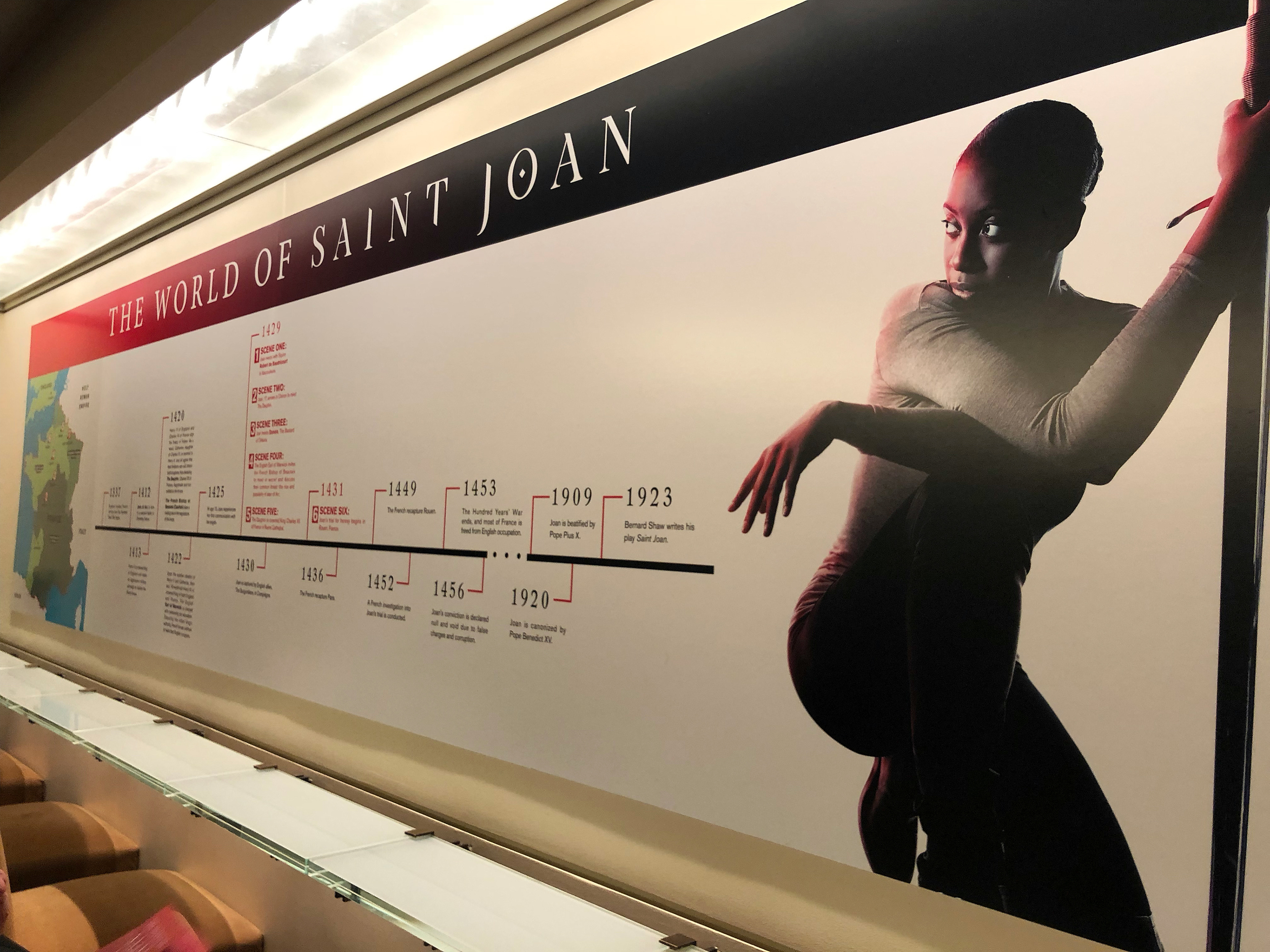 MTC's Saint Joan timeline design (Serino Coyne)