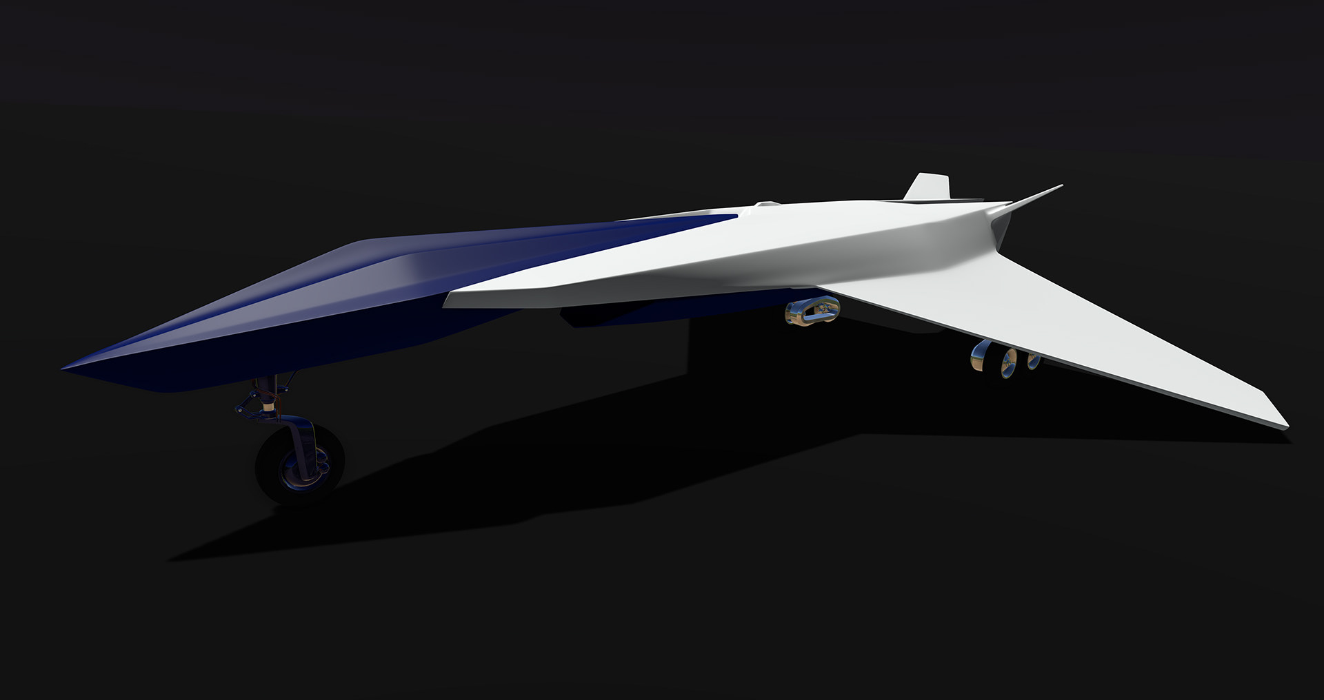 GS SUB D model with landing gear.