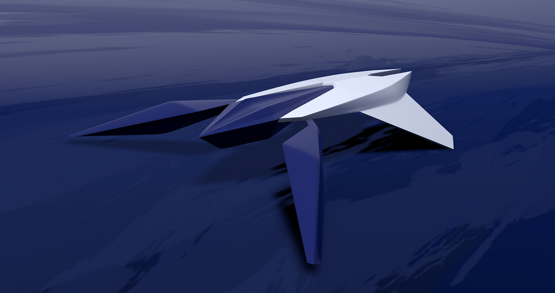 Speed Form: HDR rendered in Gravity Sketch with water color effect.