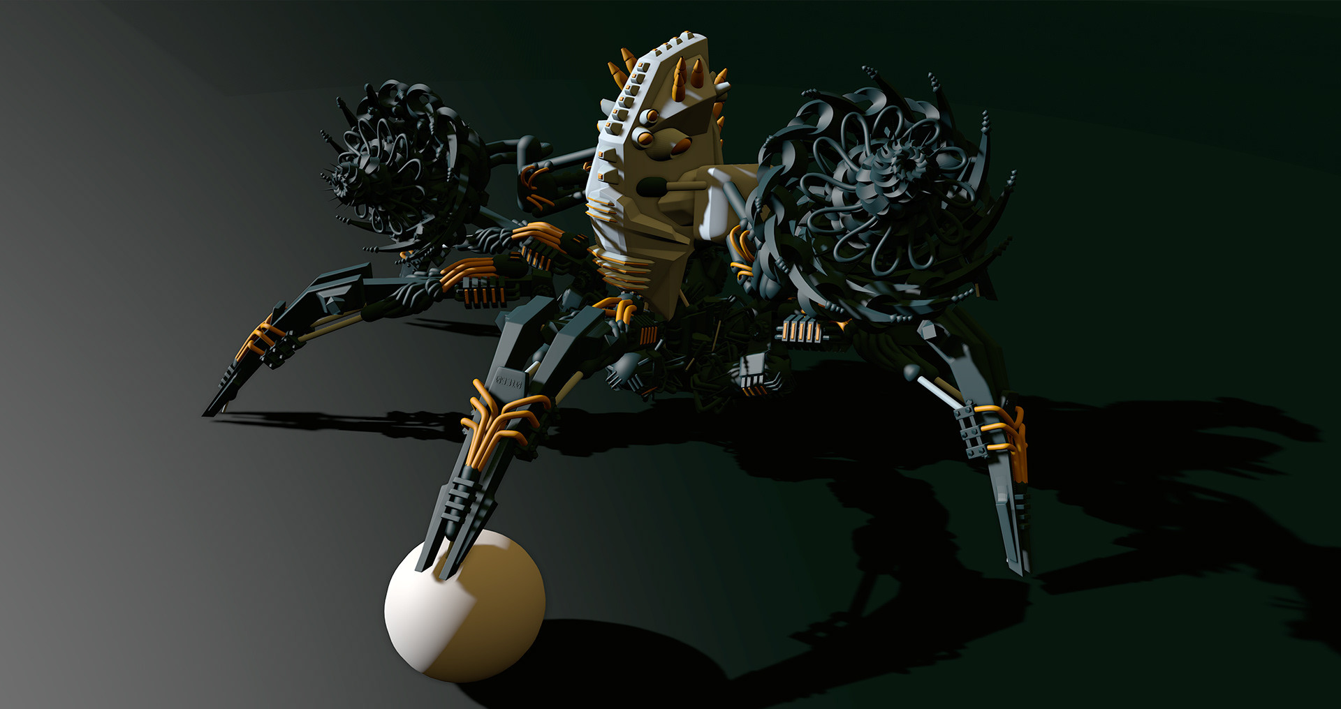 Crab Bot: GS Final SUB D model rendered in Gravity Sketch.