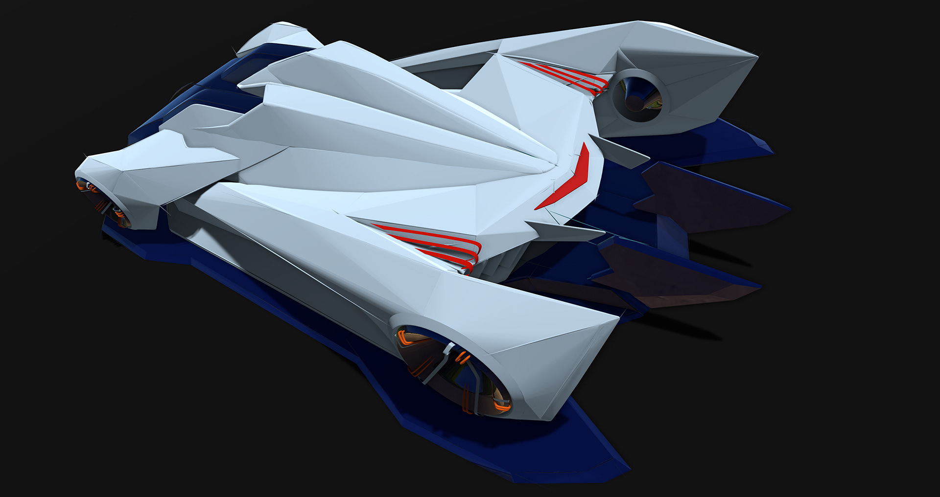 Robo Racer: GS volume sketch. Sub D model coming soon.