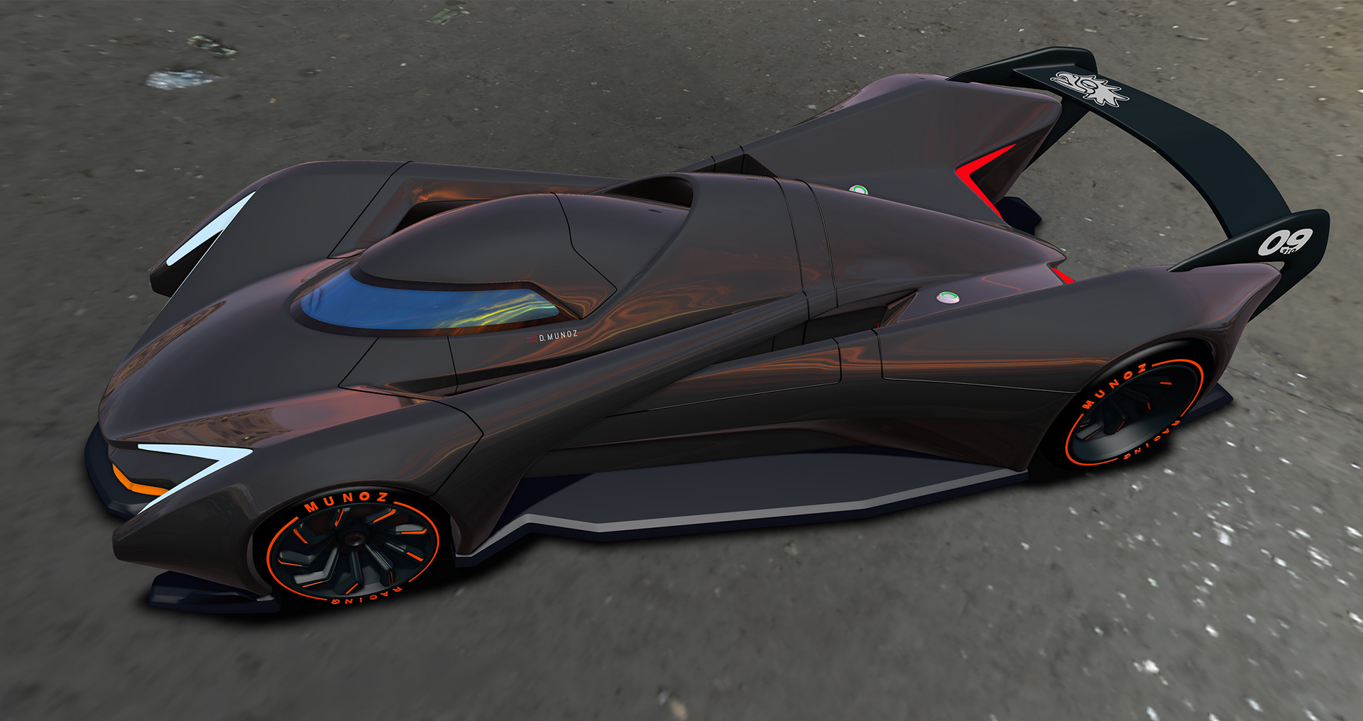 Daytona: HDR Rendered in Gravity Sketch.