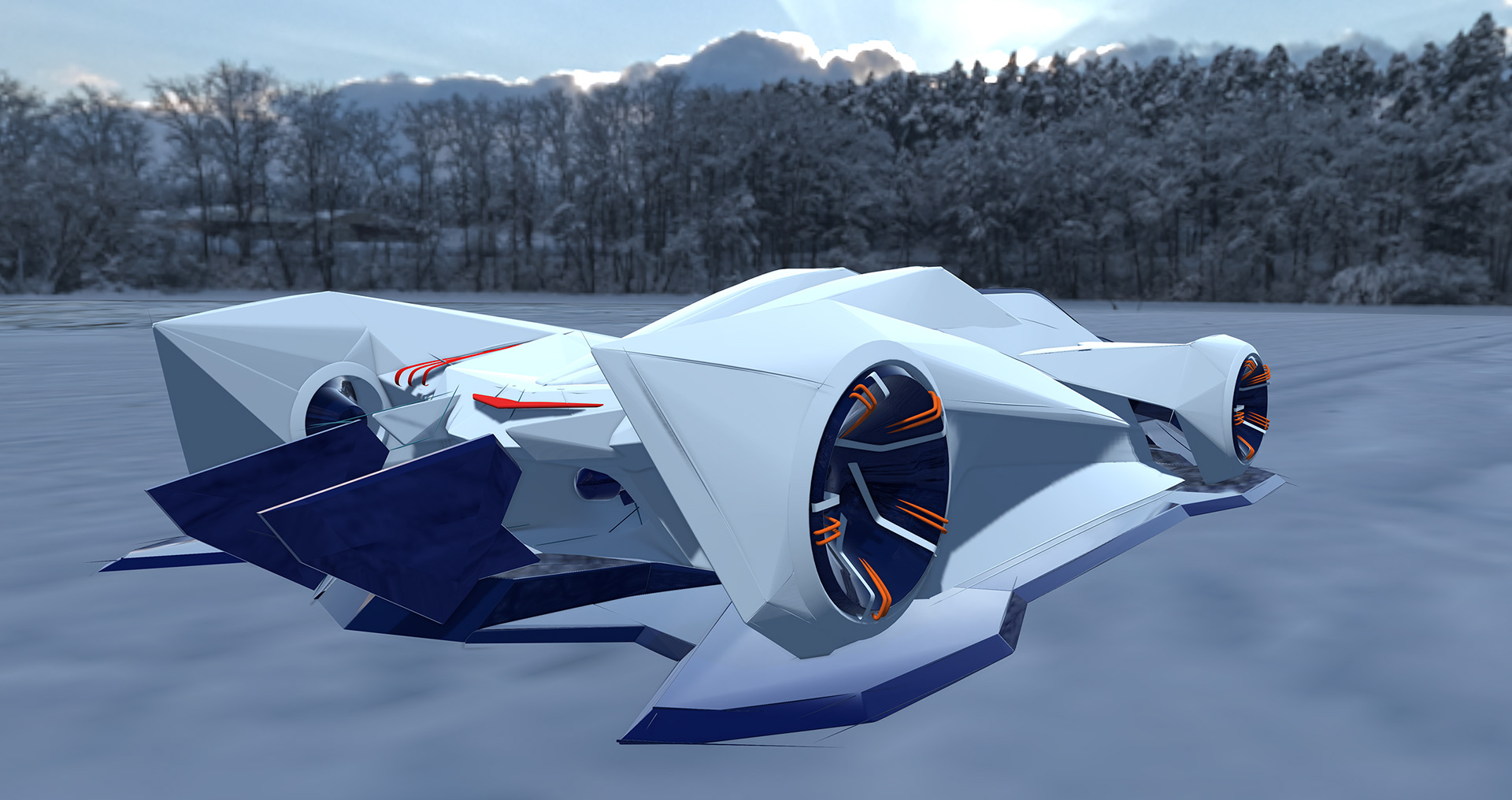 Robo Racer: HDR rendered in Gravity Sketch.