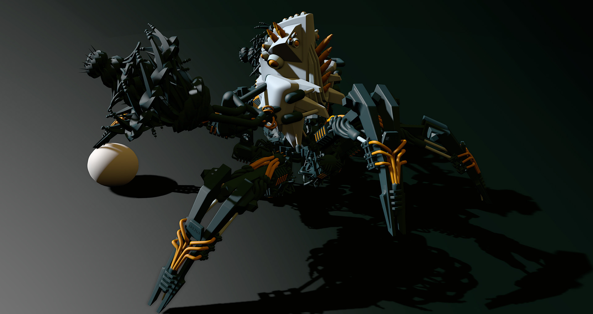Crab Bot: Rendered in Gravity Sketch.