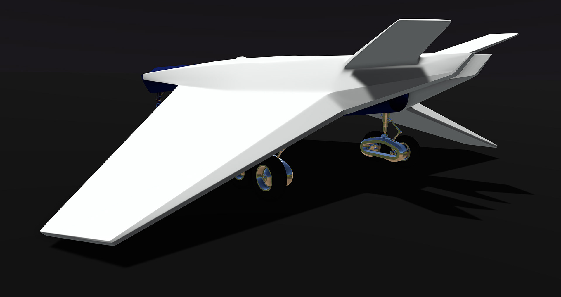 GS SUB D model with landing gear.