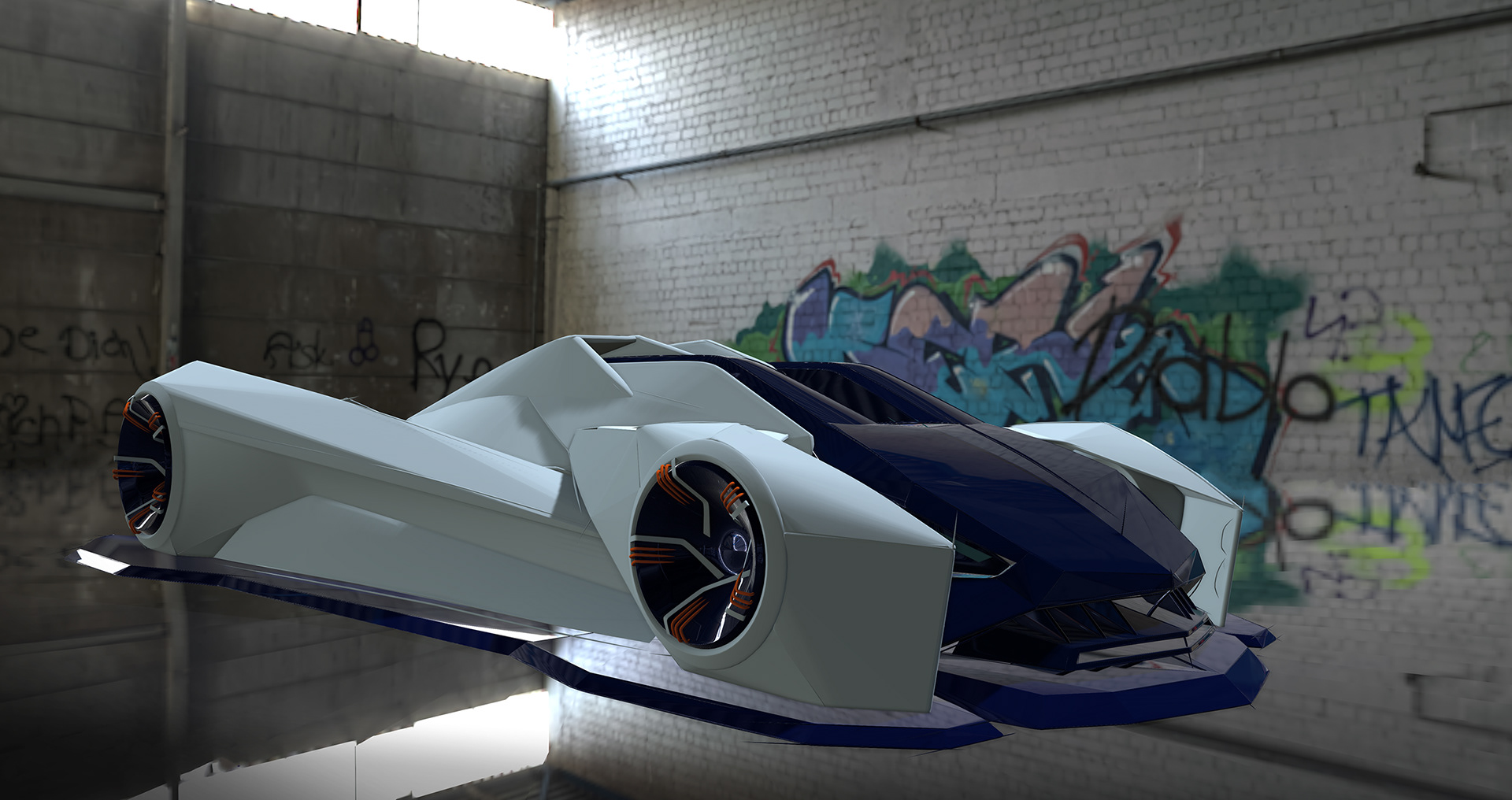 Robo Racer: HDR rendered in Gravity Sketch.