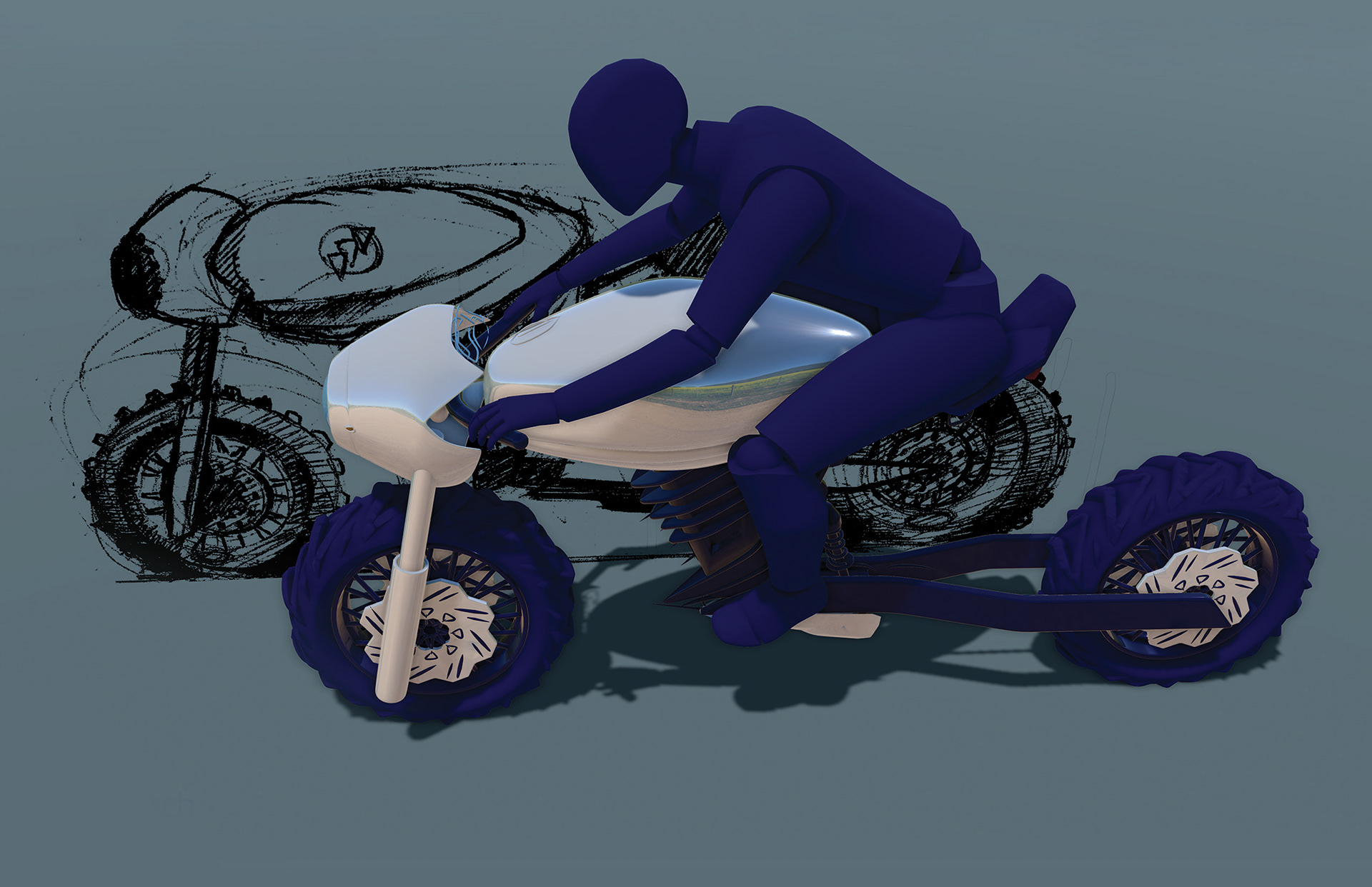GS Sketch Ideation "Dirt Bike Extended"