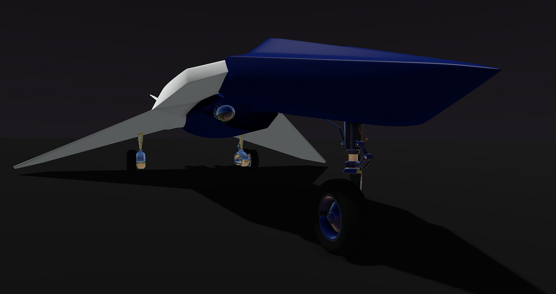 GS SUB D model with landing gear.