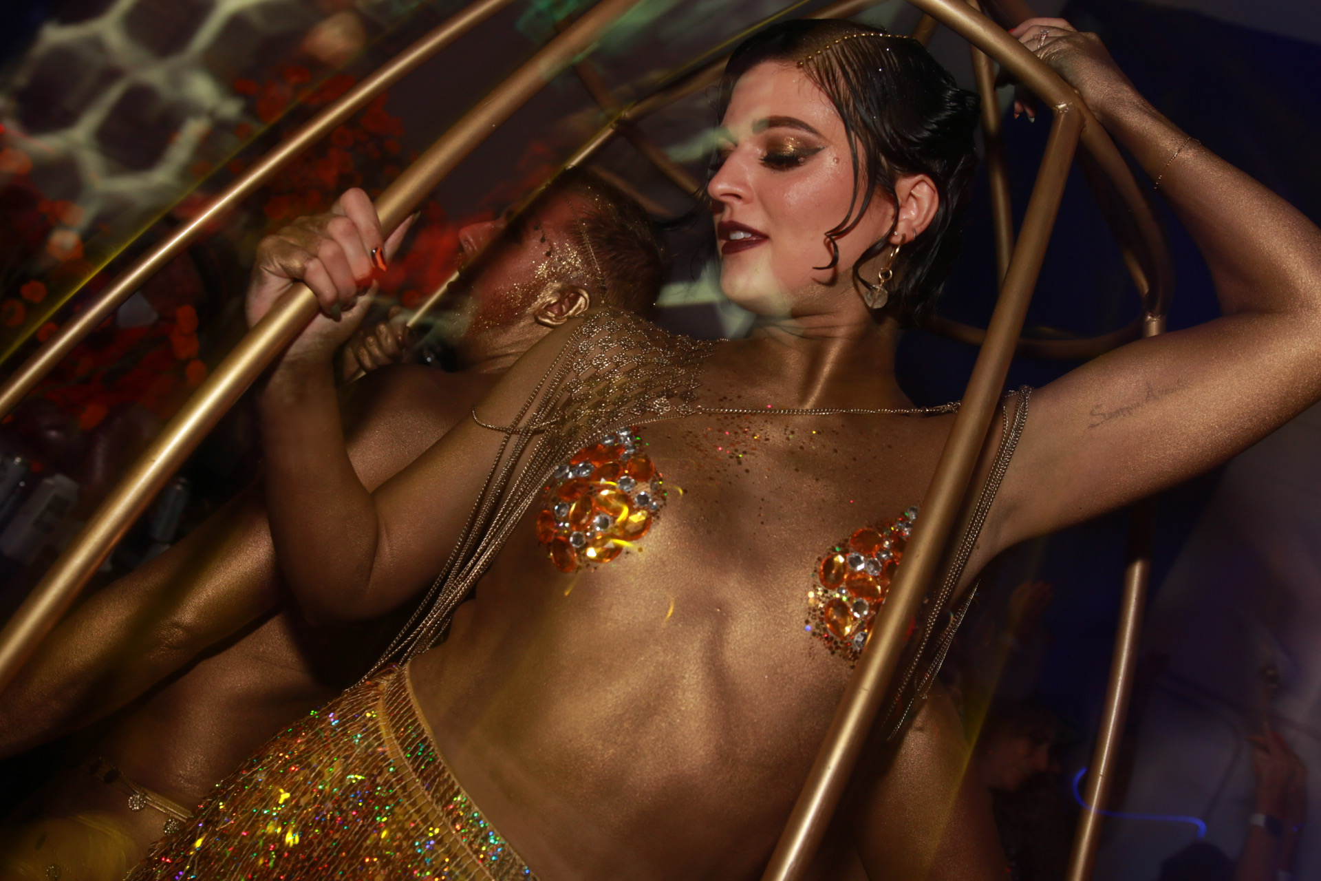 Gold sparkling models for JunXion's Beyond the Veil. October 2021.