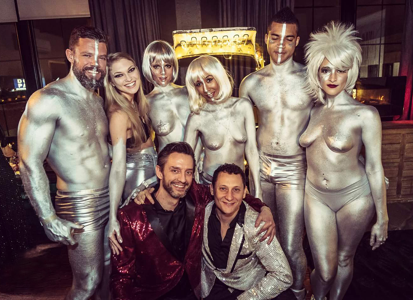 Silver model squad. Lightning Society's New Year's Eve. December 2016.