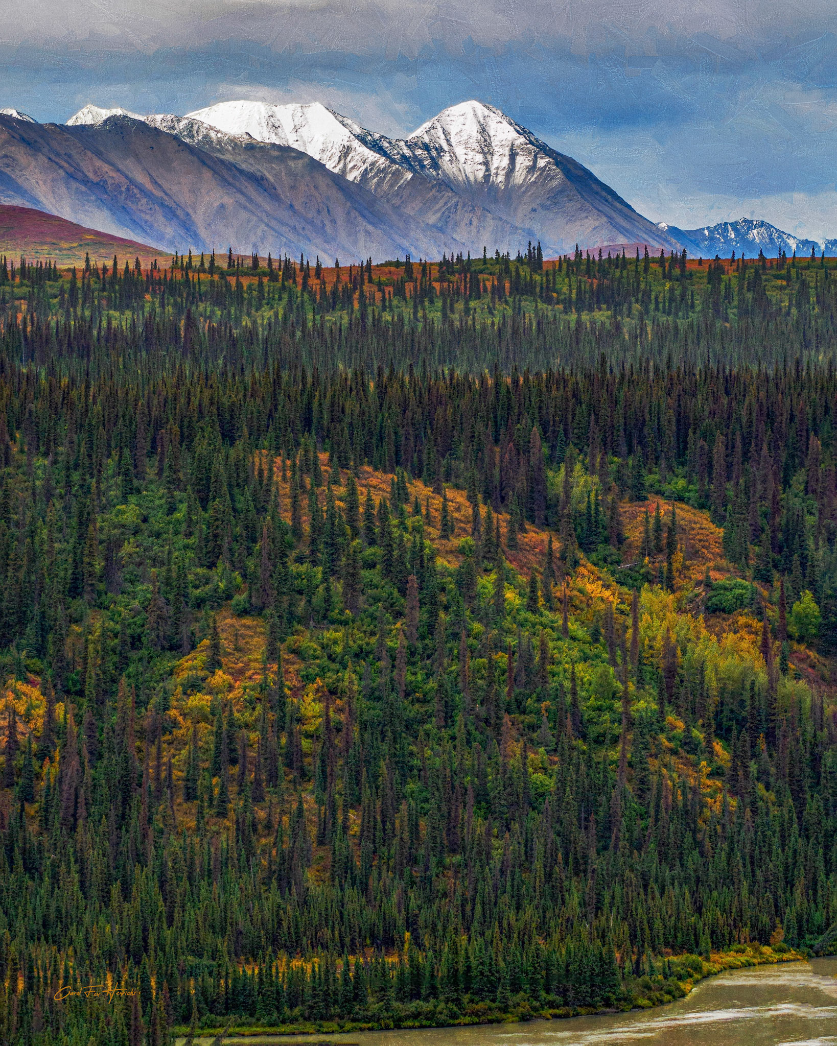 Termination Dust is a colloquial term in Alaska. It refers to the first snow that settles on the higher altitudes of mountains for the first time at the end of the summer season.