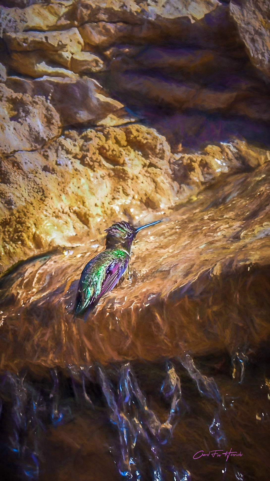 "Irridescent Bather"