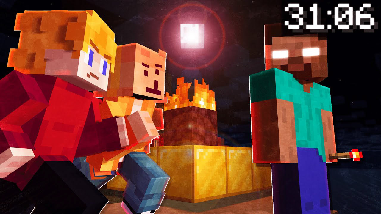 "Minecraft Herobrine% Speedrun (WORLD RECORD)"