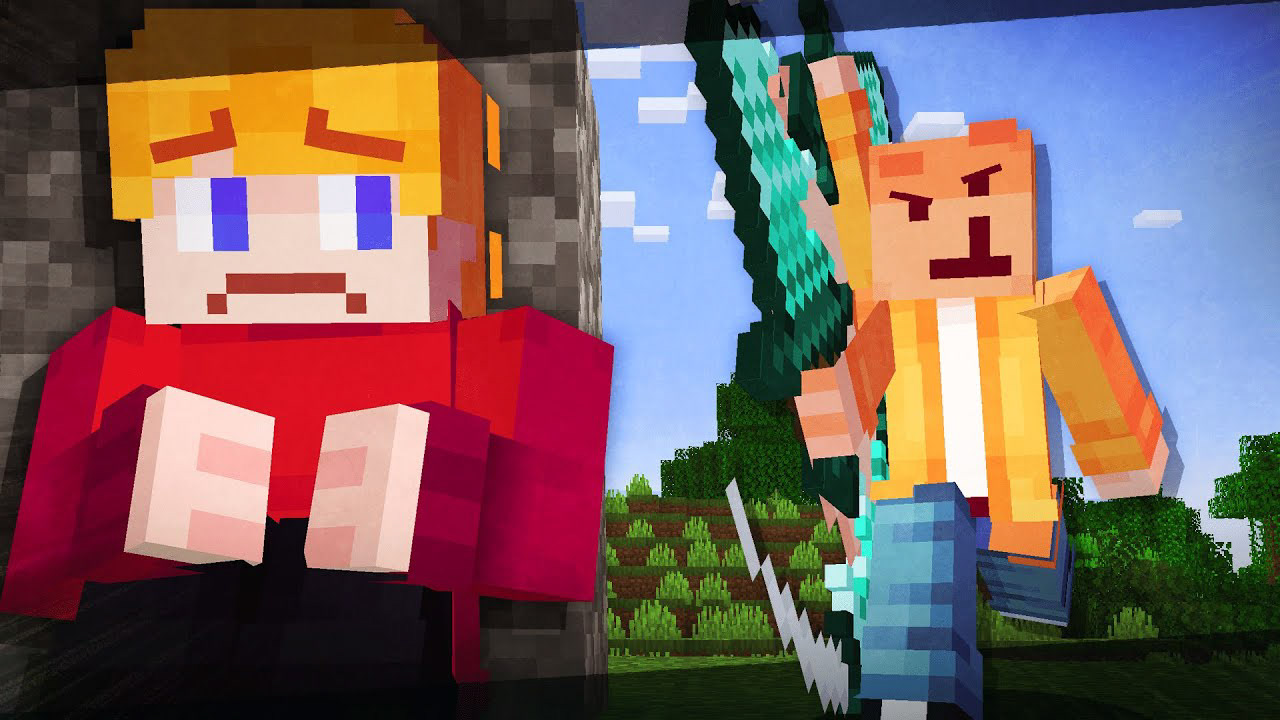 "minecraft manhunt but there's no horrible people"