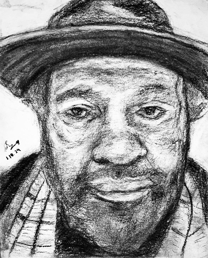 Charcoal, graphite on Bristol vellum paper. 7 x 5.5 in